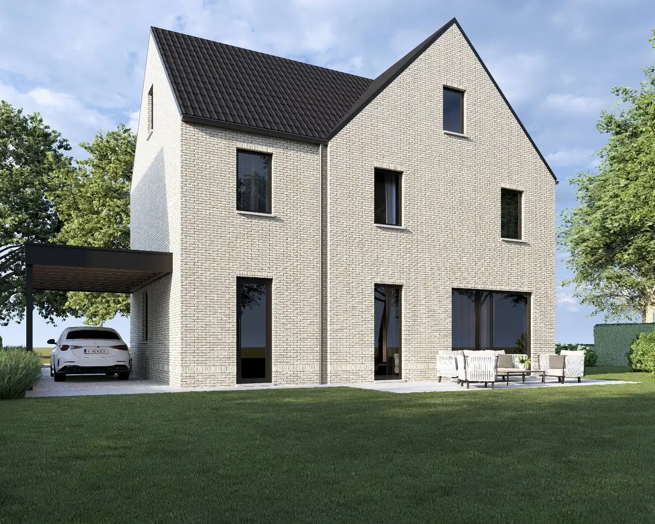 Vrijstaande Bijna Energie Neutrale nieuwbouwwoning op een perceel van 6a22ca op een rustige locatie te Voorshoven, Neeroeteren!  foto 5