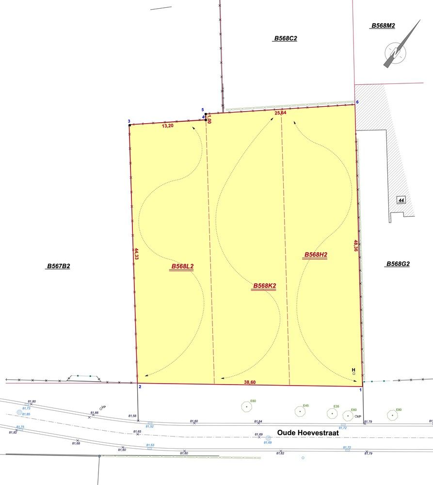 Genk, Oude Hoevestraat 46-48-50: Exclusieve bouwgrond van 17a 99ca en 38,60m breed ! foto 3