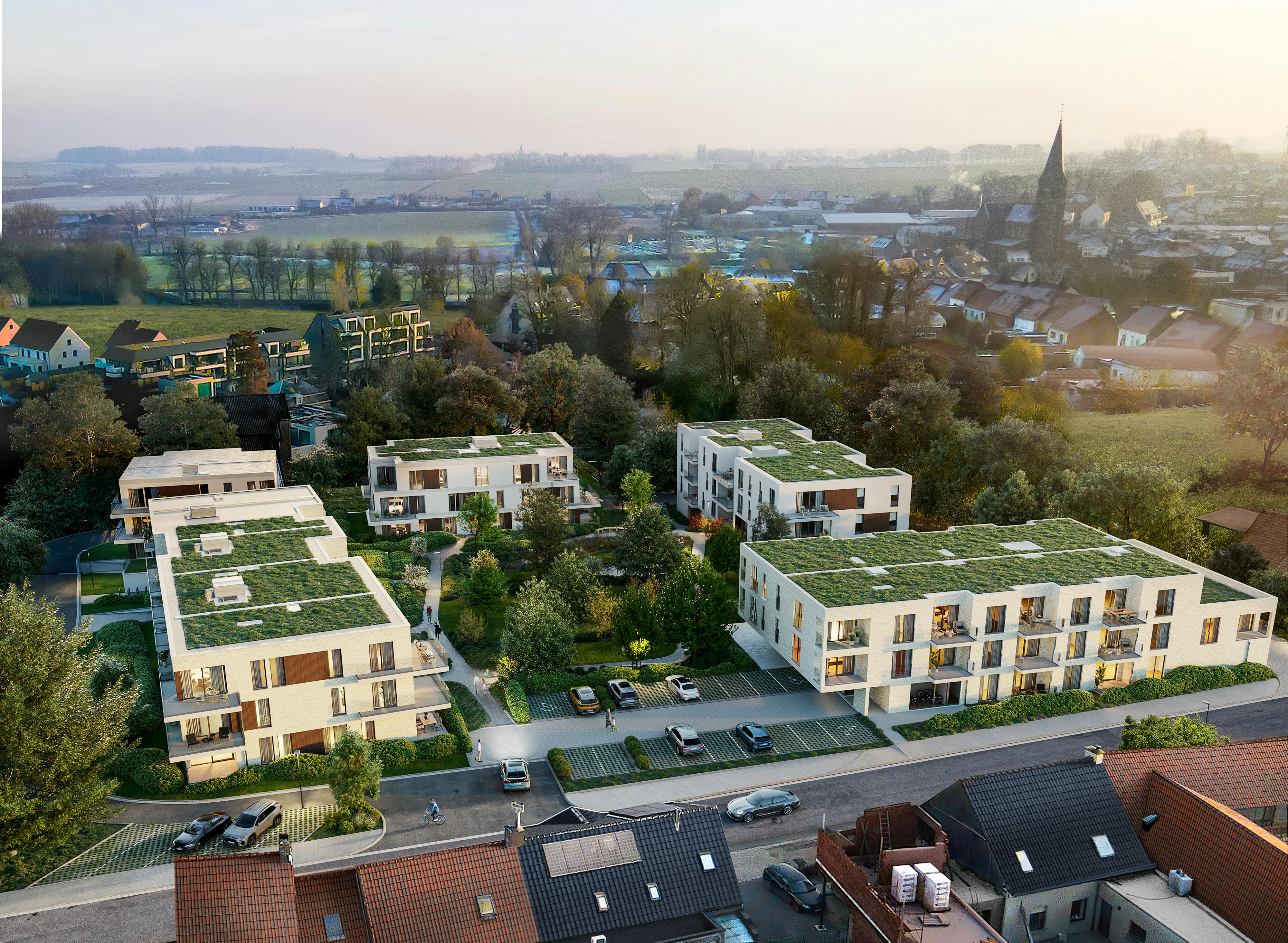 Nieuwbouwproject Kruishove in centrum Kruishoutem foto {{pictureIndex}}