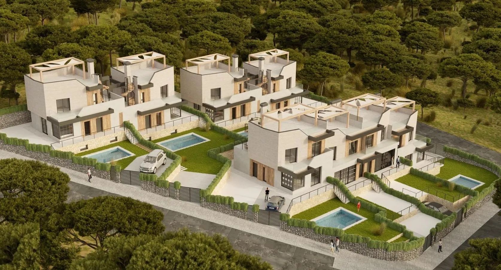 Modern woongenot in Polop: nieuwbouw halfvrijstaande villa's met zwembad en terrassen foto 18