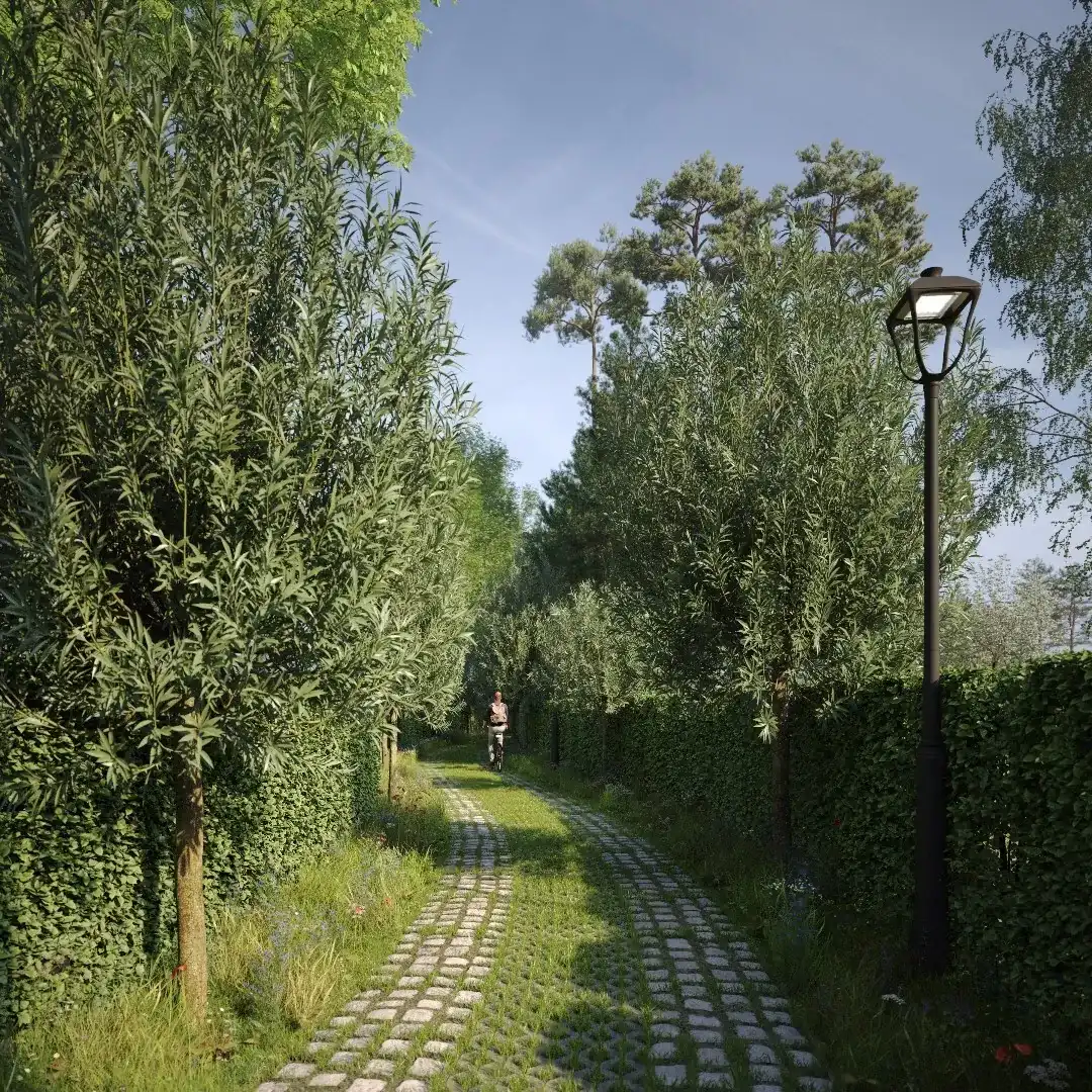 Lot1 : perceel van 871m² aan de Magere Schorre. foto 3