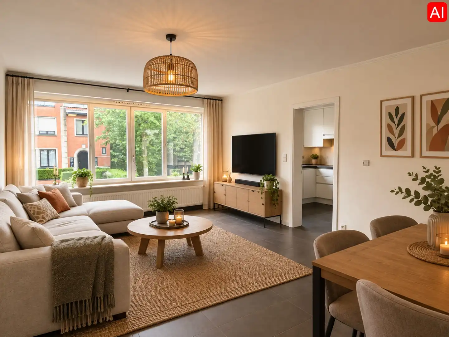 APPARTEMENT MET 2 SLAAPKAMERS | TERRAS EN GARAGE !!! foto {{pictureIndex}}