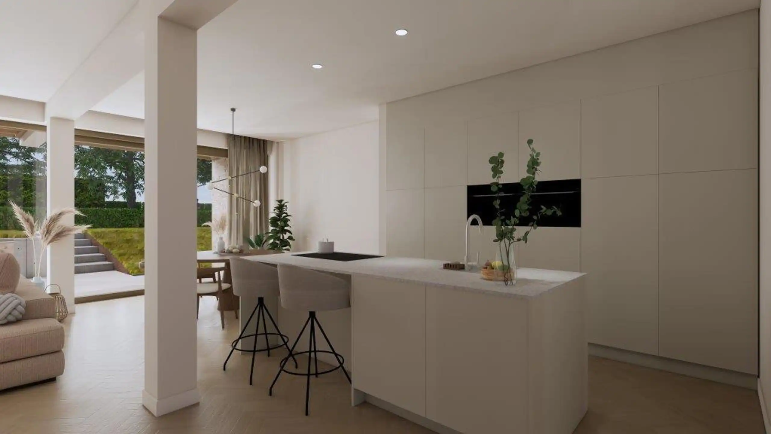EXCLUSIEVE TUINLOFT IN KLEINSCHALIG PROJECT - E-PEIL 0! foto {{pictureIndex}}