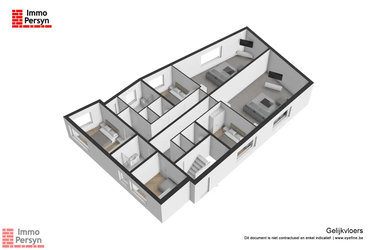 Modern en veelzijdig gebouw met 3 appartementen, rustige tuin en aanpalend perceel te Bekkevoort foto 59