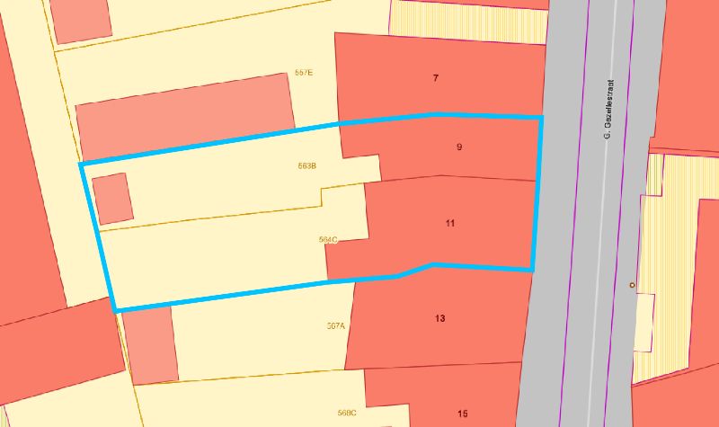 Staden-Oostnieuwkerke. Prachtig gelegen bouwgrond van +/-544m2 met een vergunbaar project voor 6 appartementen en autostaanplaatsen. 1-3 slaapkamers foto 3