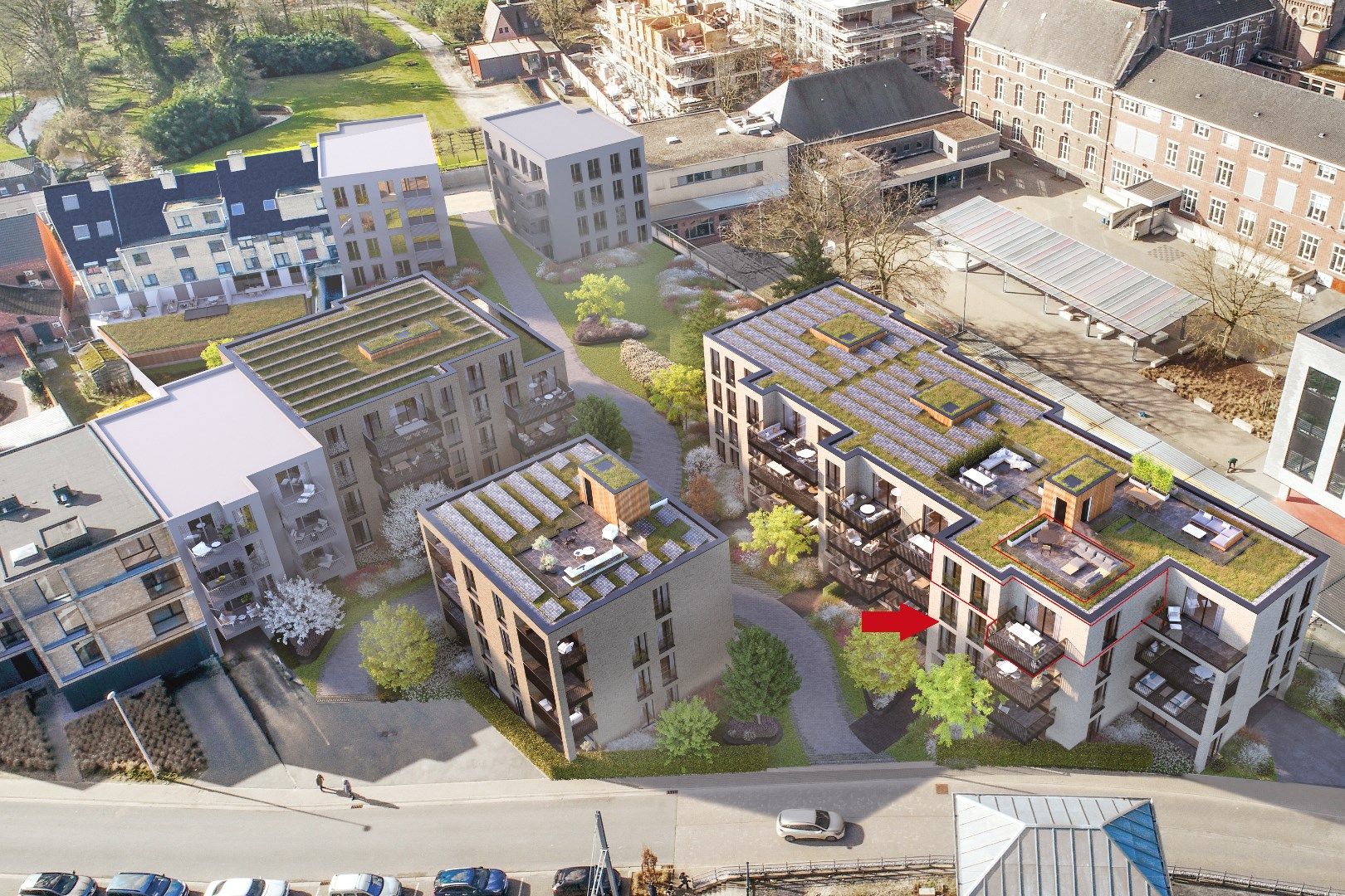 Penthouse met dakterras te koop in het hartje van Pelt! foto {{pictureIndex}}