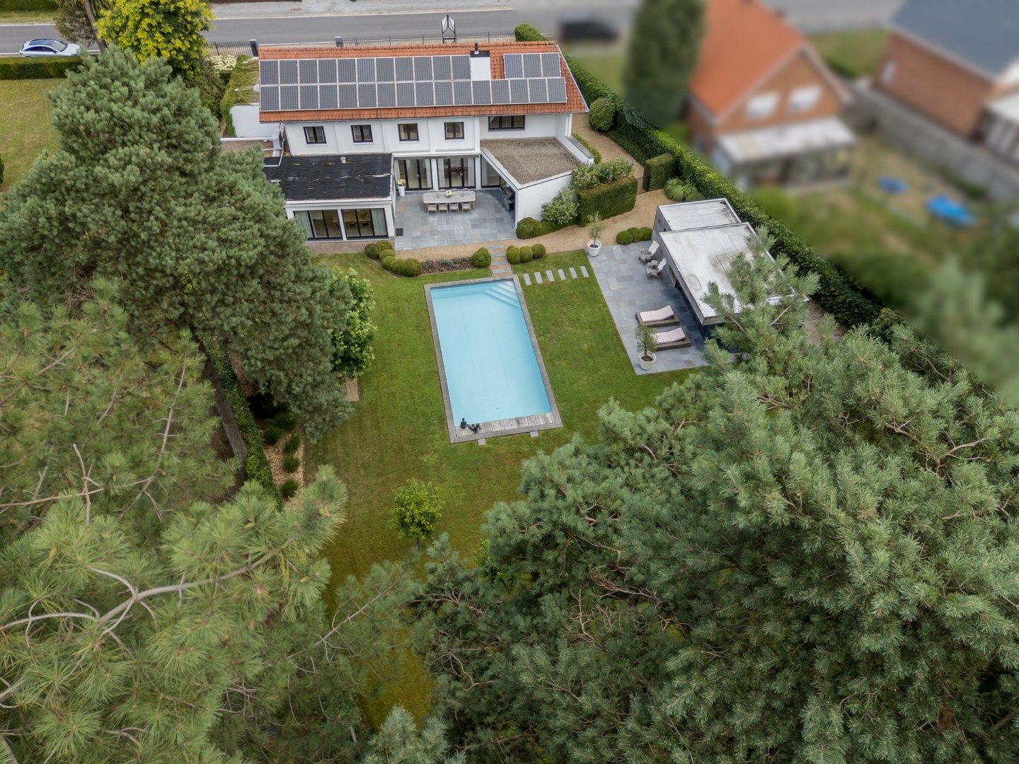 Prachtig gelegen villa met zwembad op 33 are tegen de Keiheuvel ! foto 45