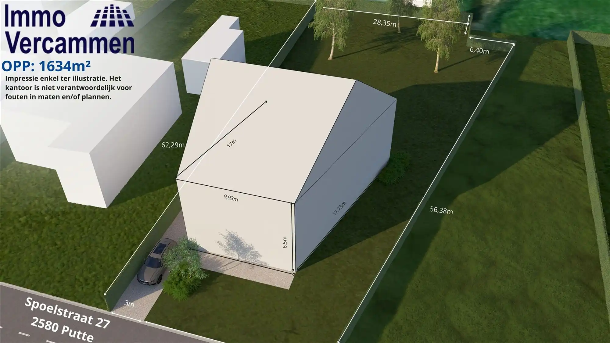 Knap perceel bouwgrond van 1.634 m² in Putte foto {{pictureIndex}}
