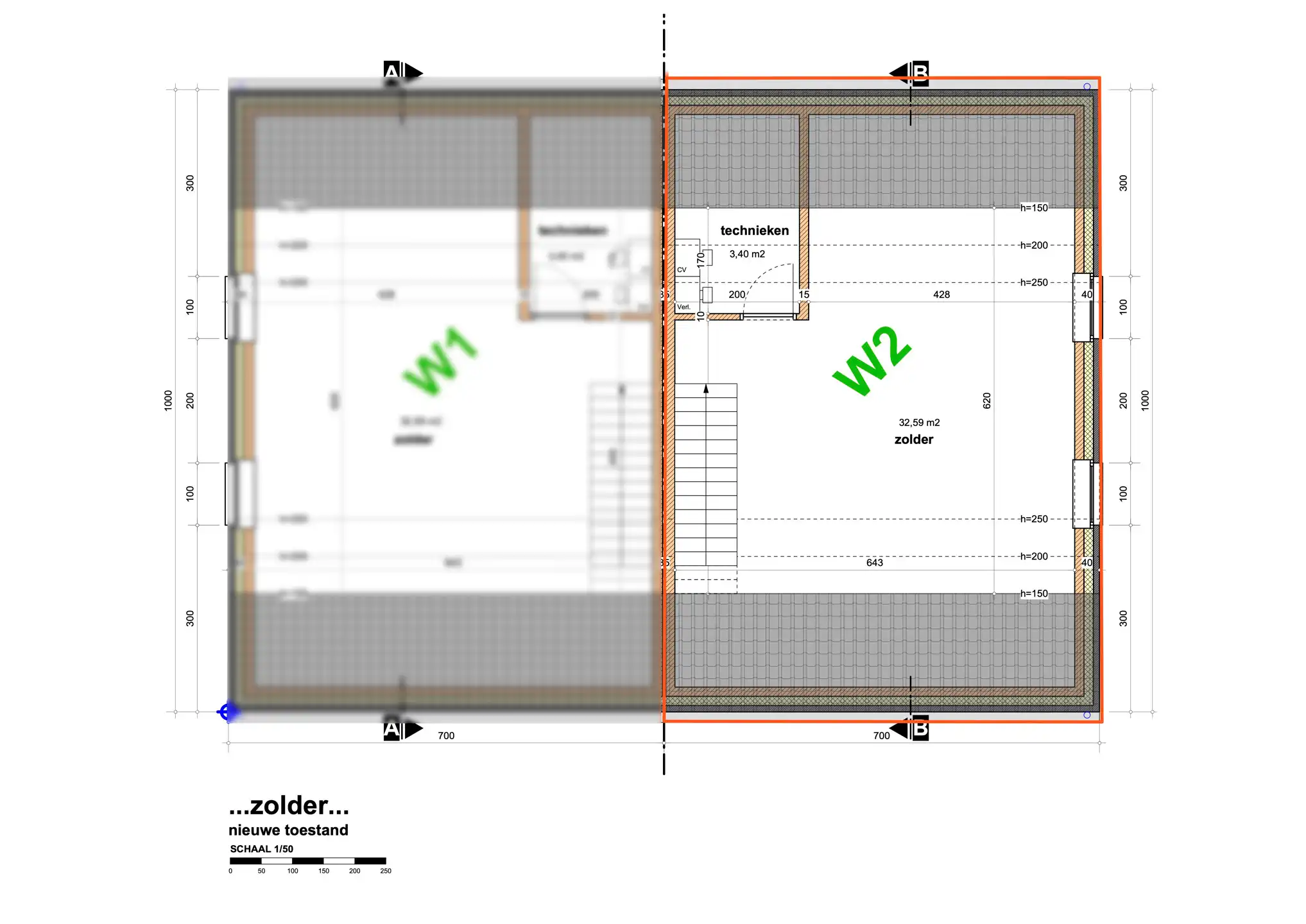 Ruime halfopen woning in opbouw met terras in rustige straat foto 19