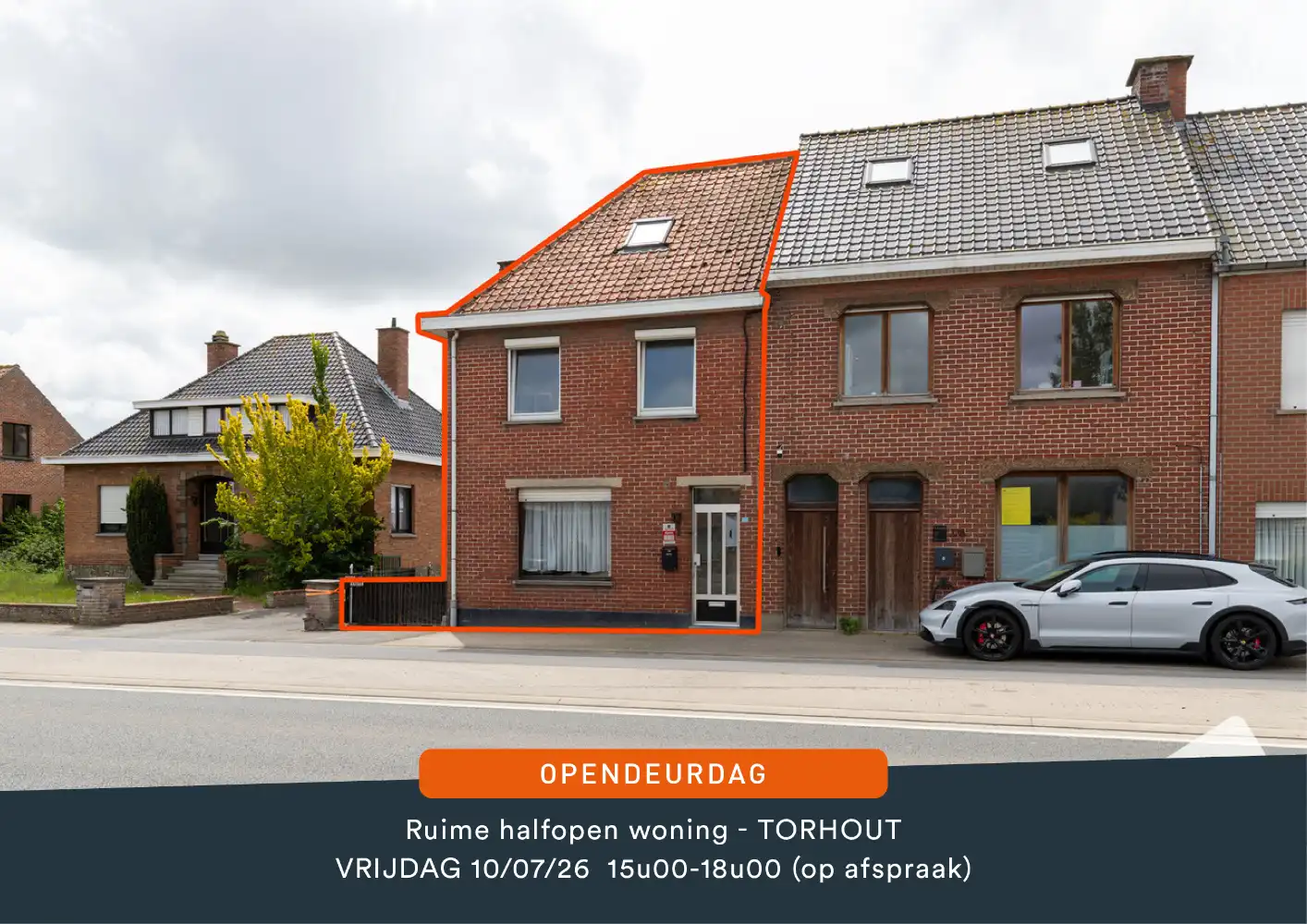 Ruime half-open woning met 4 slaapkamers, muziekstudio/hobbyruimte, garage en leuke tuin foto {{pictureIndex}}