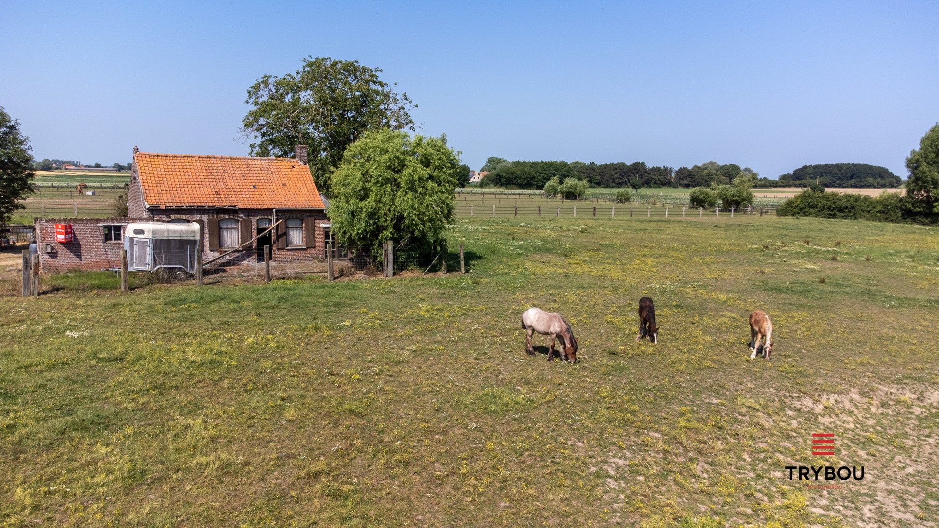 Landelijke, te renoveren woning op 9245 m² in Houthulst op rustige ligging foto 3