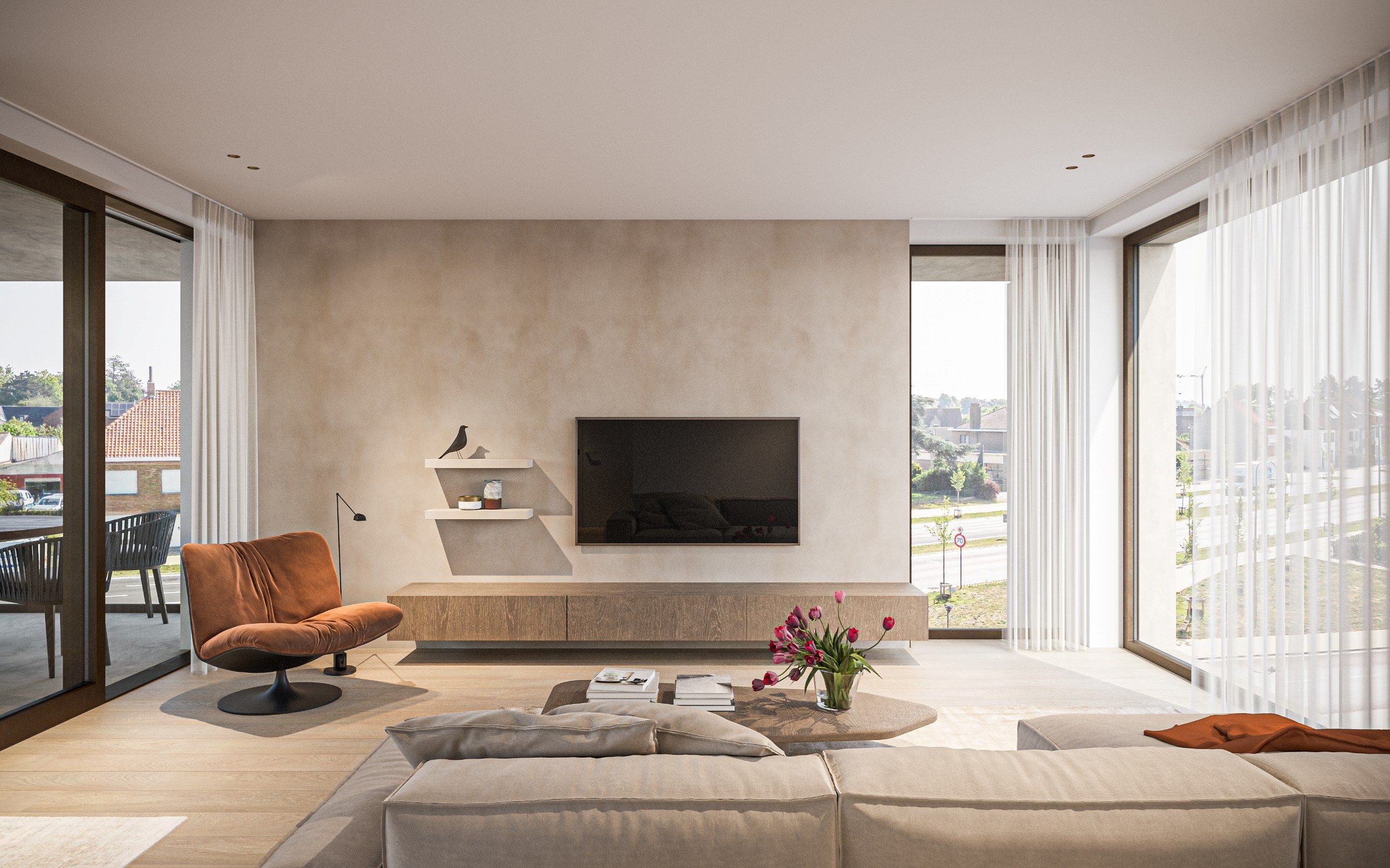 Res. Westlane: 2 slaapkamer appartement met terras te Knokke foto 4