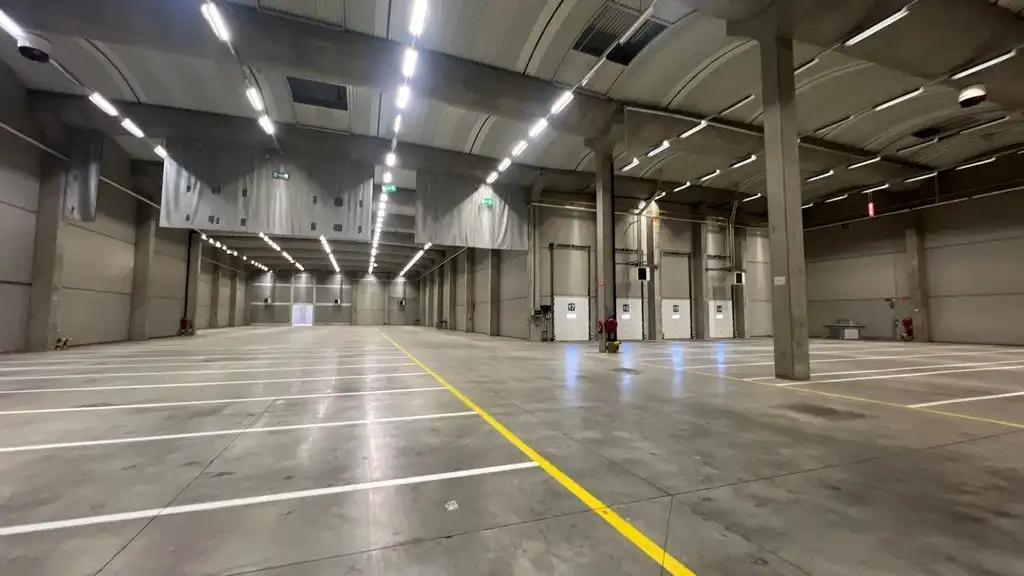 Logistieke loodsen met laadkades vlakbij R42 in Sint-Niklaas foto 2