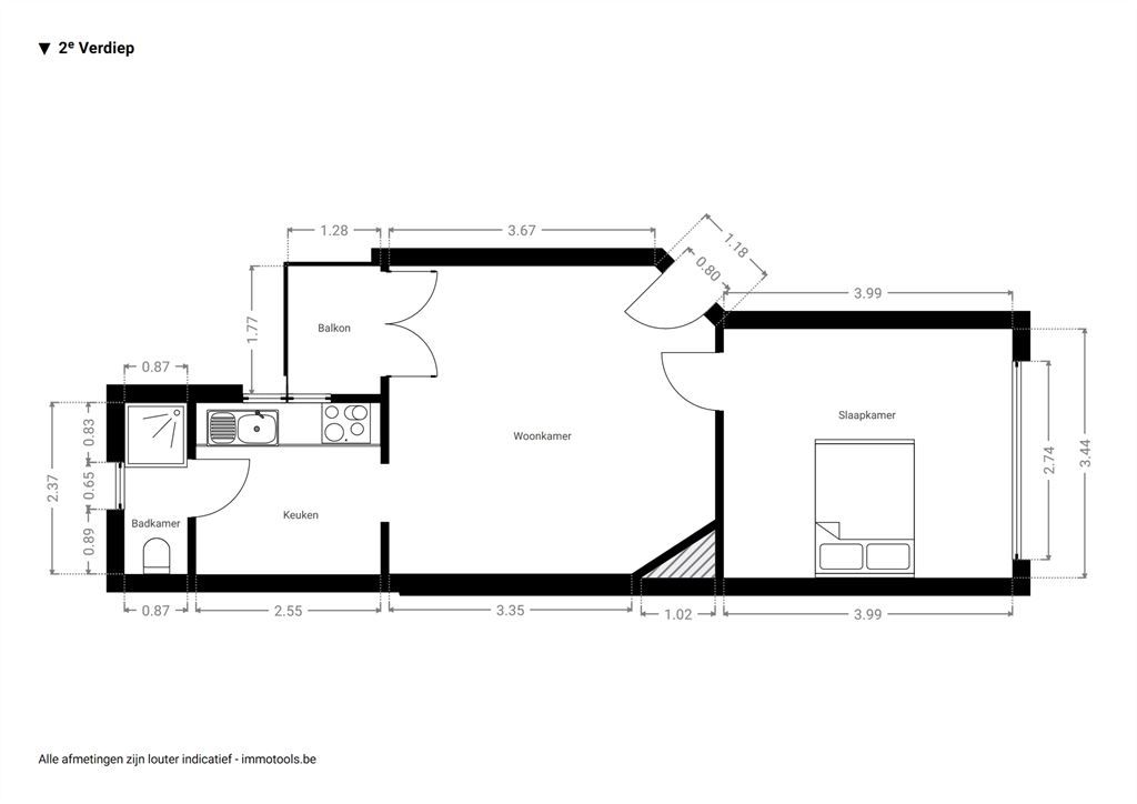 Verzorgd appartement met zonnig terras foto 10