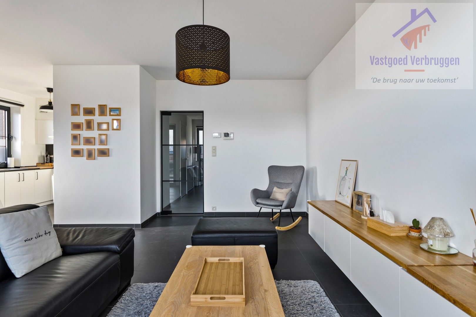 Modern, energiezuinig gelijkvloers appartement met garagebox in Iddergem foto 5
