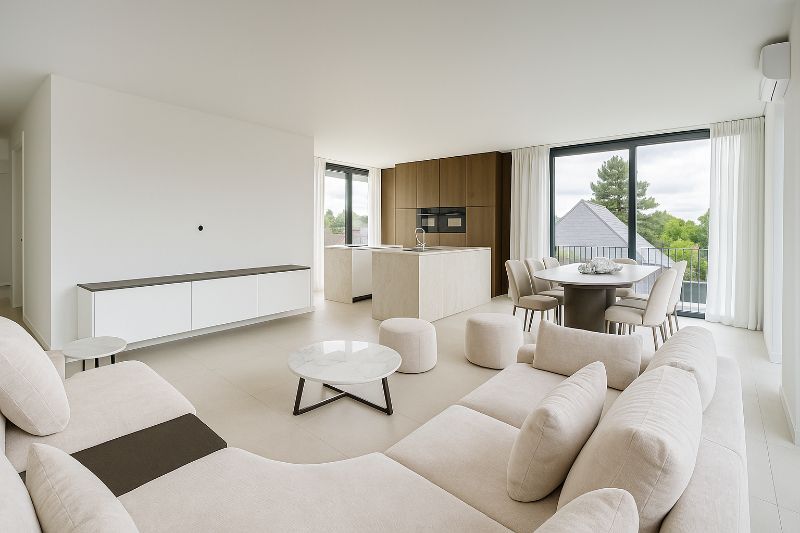 Exclusieve nieuwbouw penthouse 147m² met dakterras 31m² en 3 garageplaatsen foto {{pictureIndex}}
