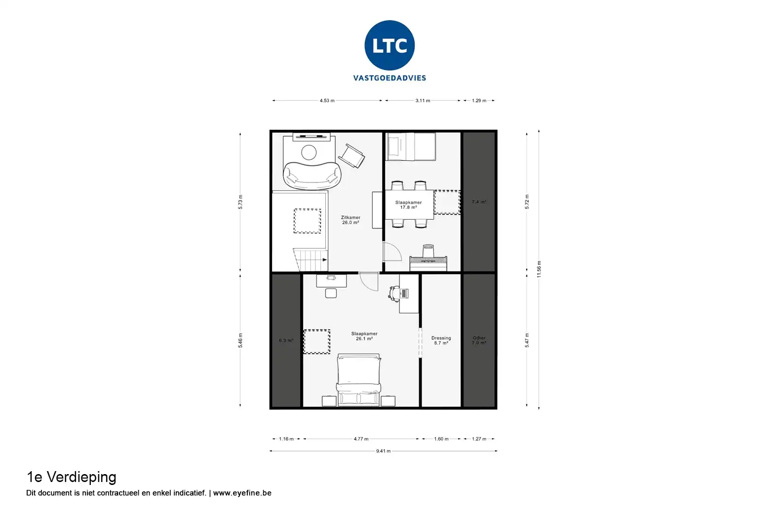 Ruime instapklare duplex met 3 slpks en praktijk- / hobbyruimte van 55m² foto 23