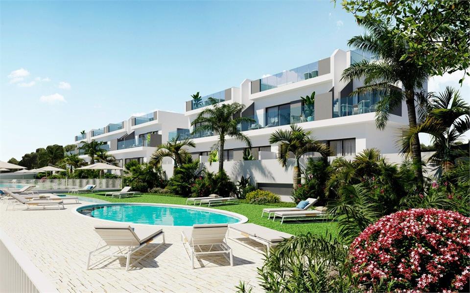 Nieuwbouw residentie van halfvrijstaande villa's in Los Balcones foto {{pictureIndex}}