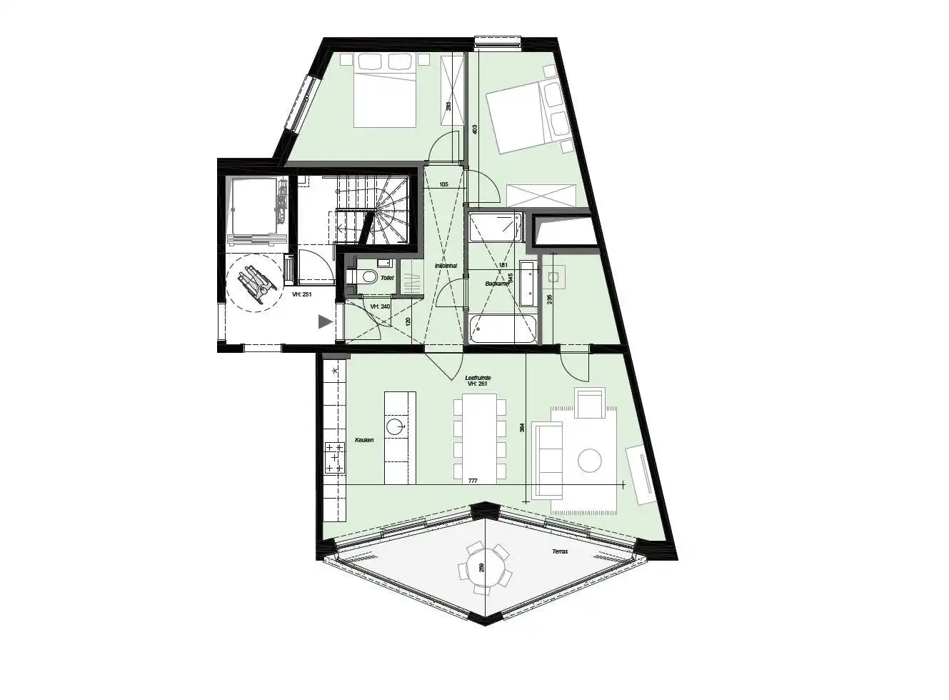 A0703 Rivert nieuwbouwappartement  te Antwerpen  foto 9