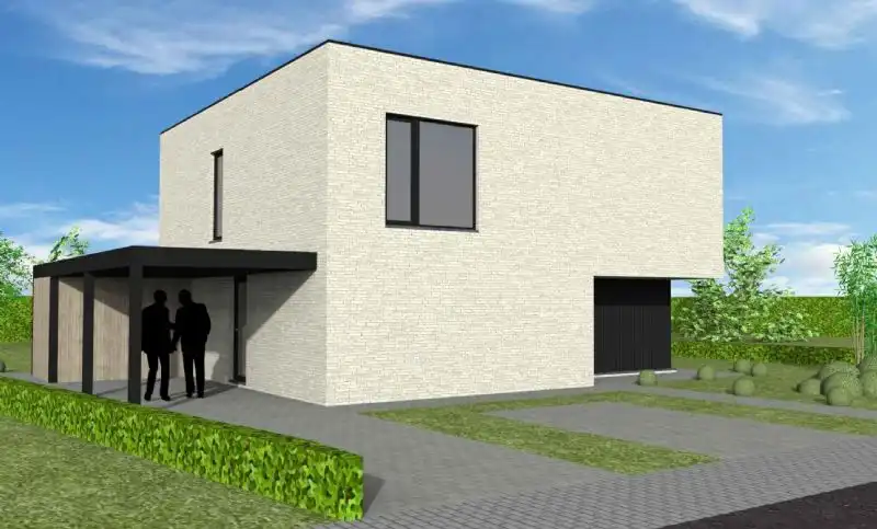 Nieuw te bouwen alleenstaande woning te Wielsbeke. foto {{pictureIndex}}