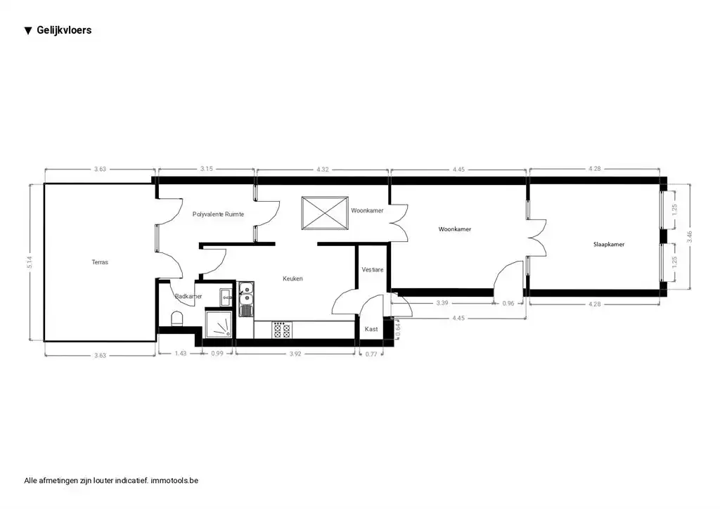 Gelijkvloersappartement vlakbij Groen Kwartier foto 13