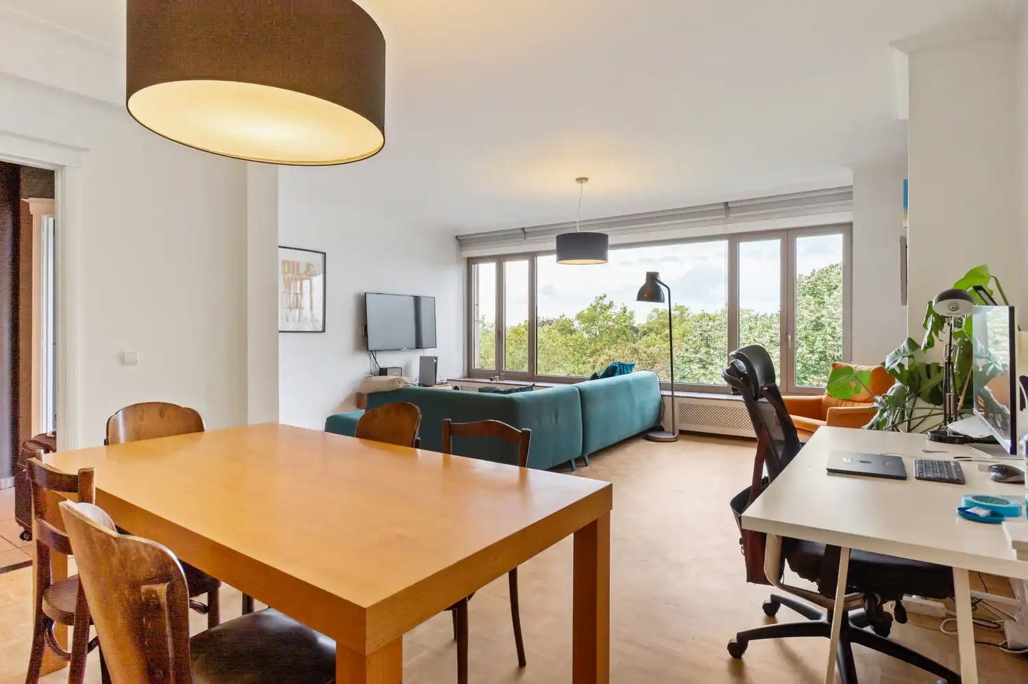 Ruim appartement met 3 slaapkamers en panoramisch parkzicht te Berchem foto 10