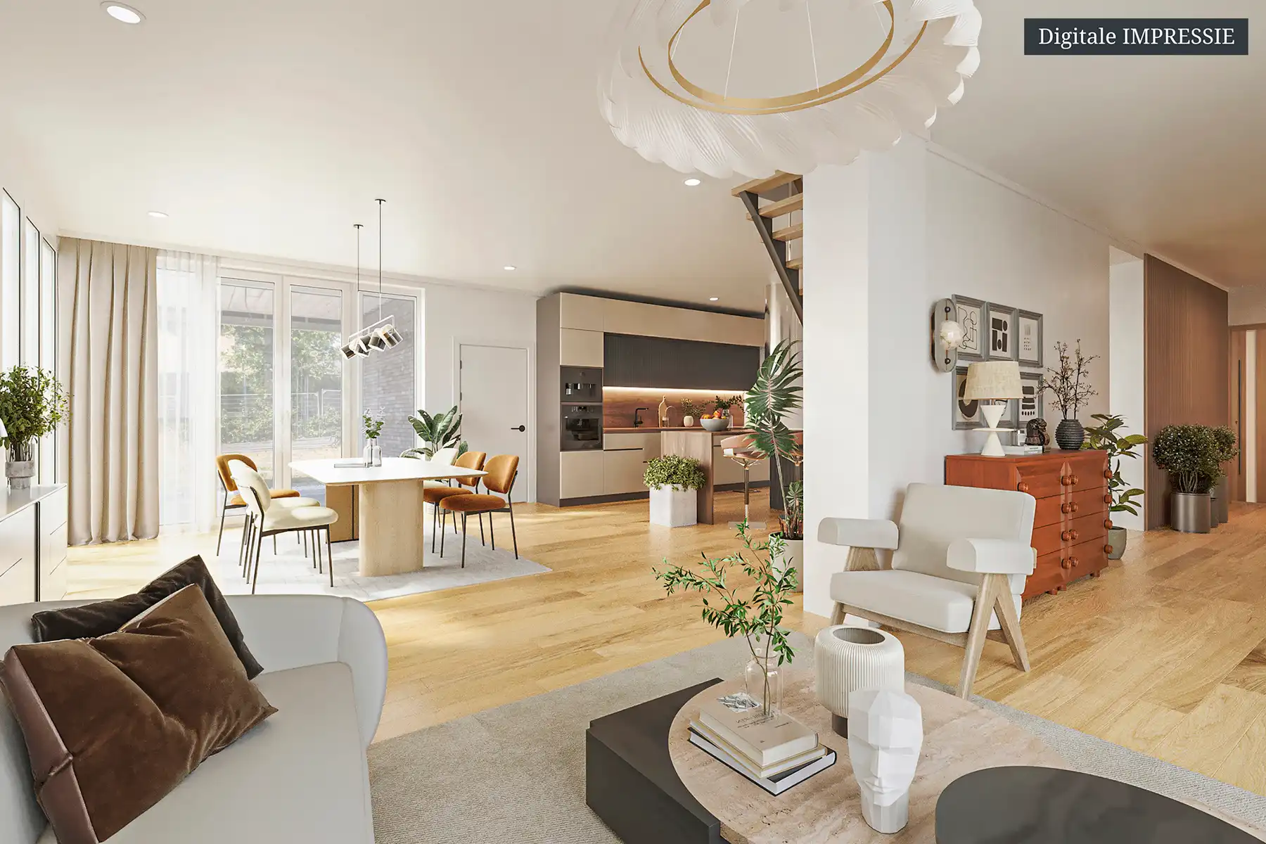 Zeer ruime, energiezuinige casco-gezinswoning op toplocatie foto {{pictureIndex}}