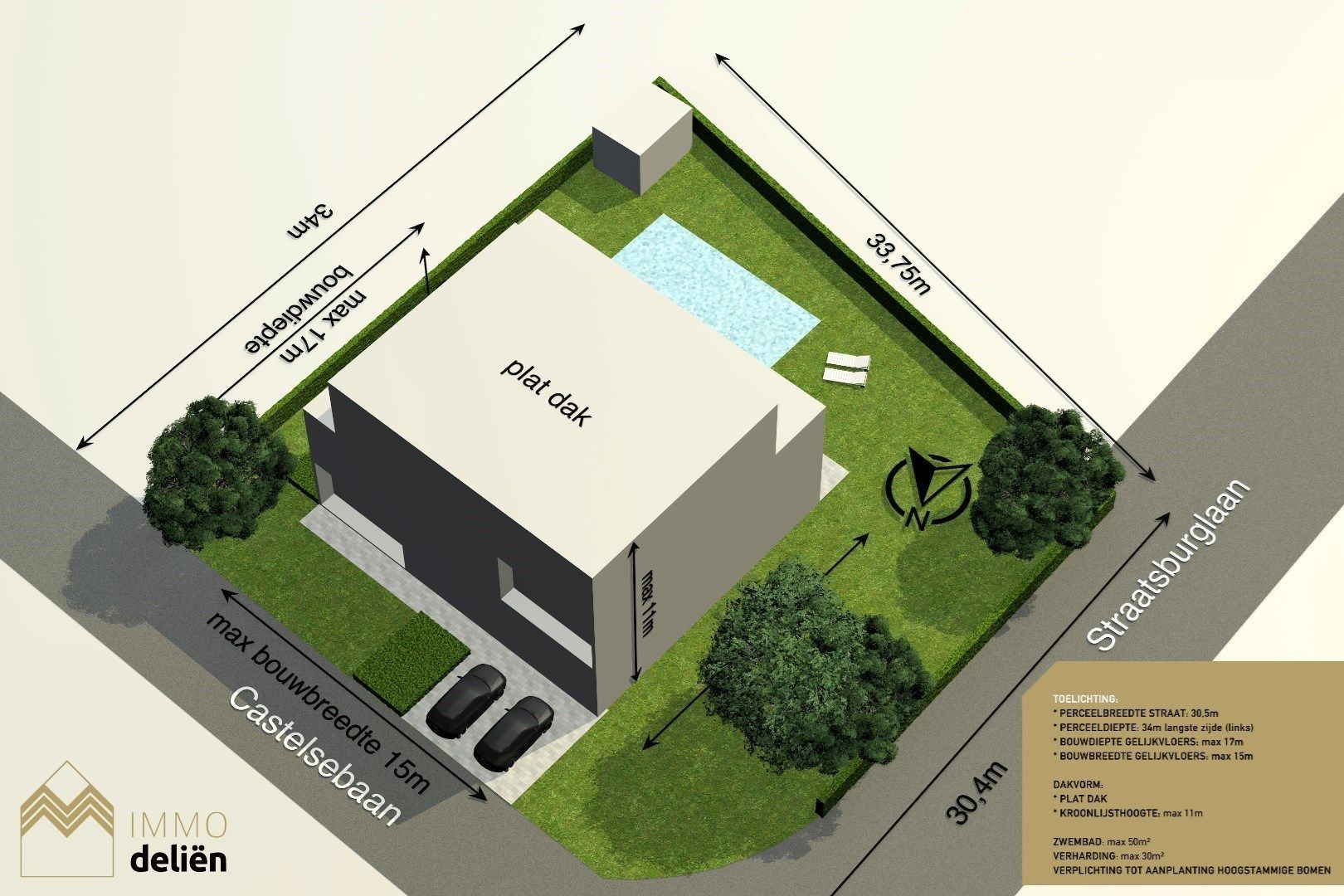  Europese wijk een perceel van 1219m² voor open bebouwing foto 4