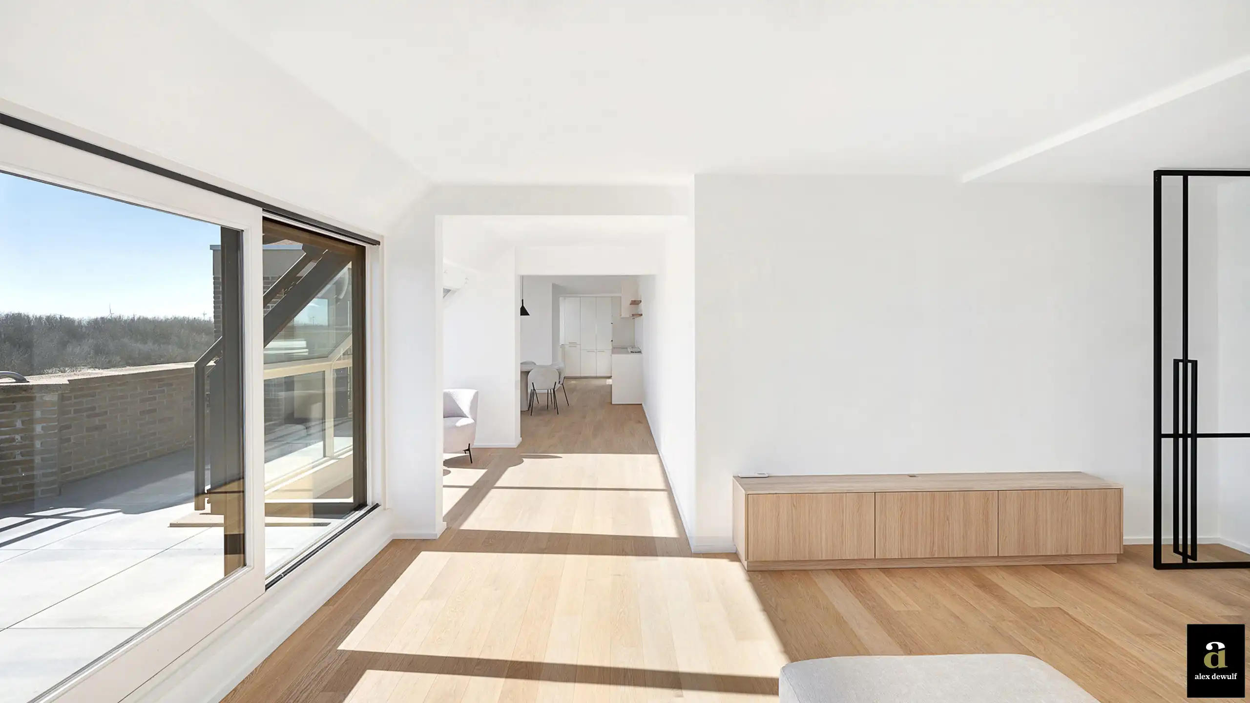 Ruim duplexappartement met vier slaapkamers en zonnig terras in Duinbergen. foto 9