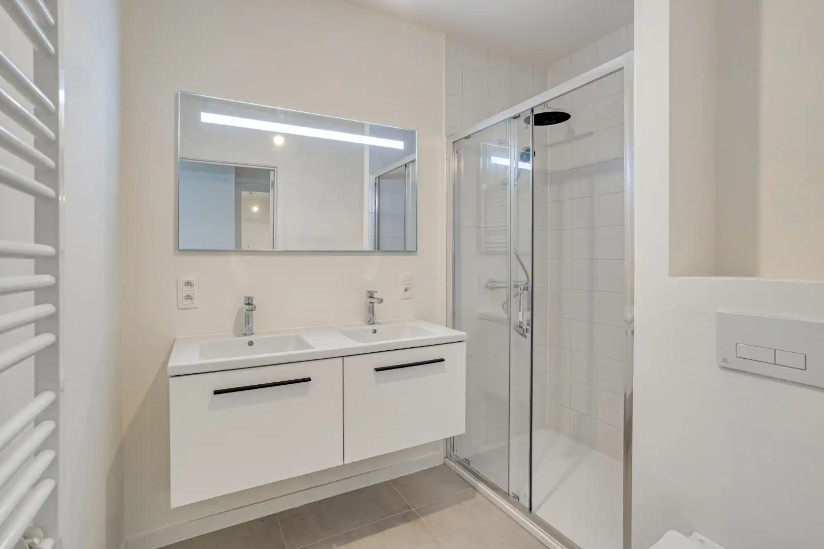 Nieuwbouw appartement met 3 slaapkamers, 2 badkamers, terras, 2 autostaanplaatsen en kelderberging in Leuven! - EPC A - bewoonbare opp. 108 m² foto 16