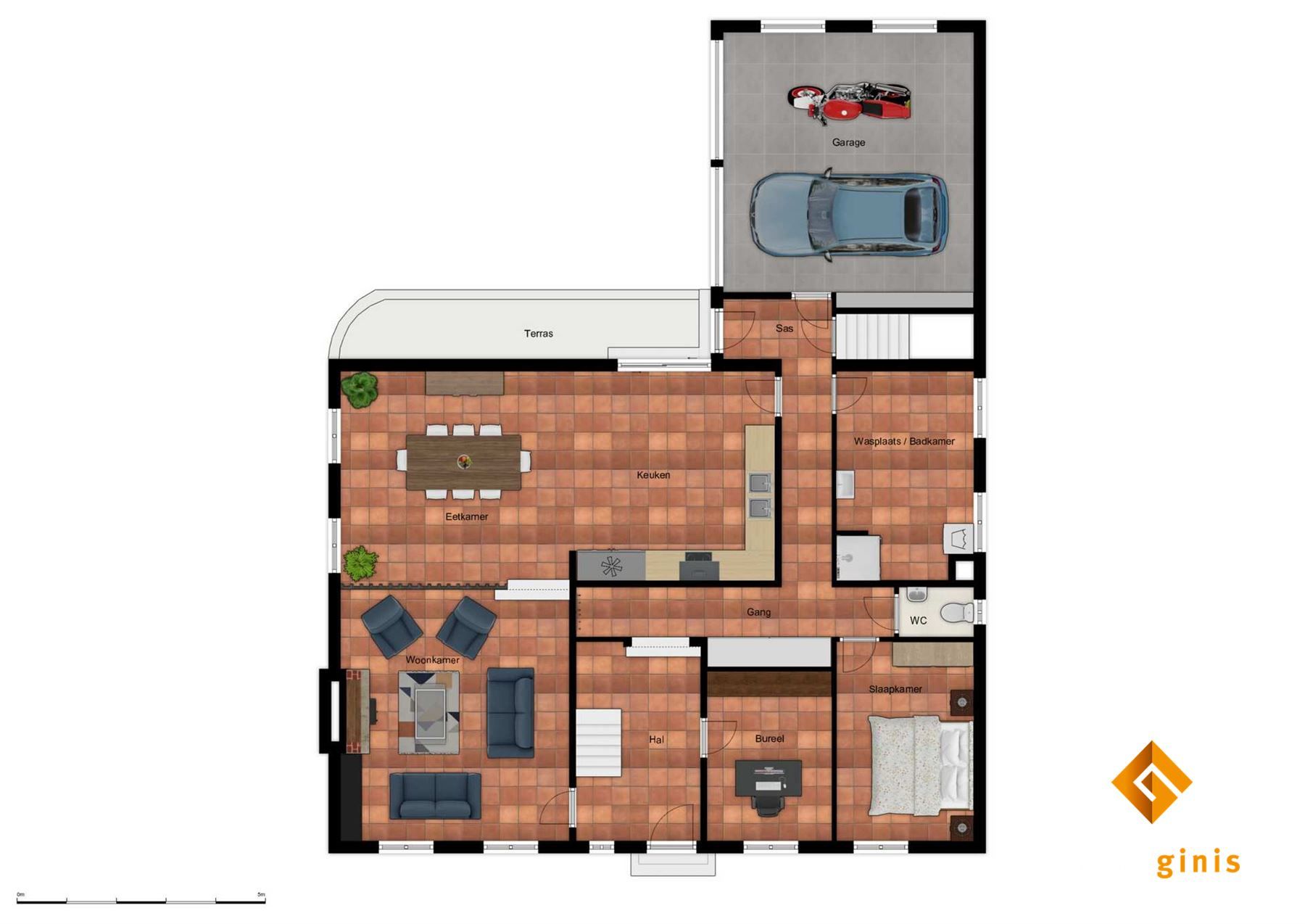 Zéér ruime woning met dubbele inpandige garage op mooi perceel van 7a33ca. foto 30