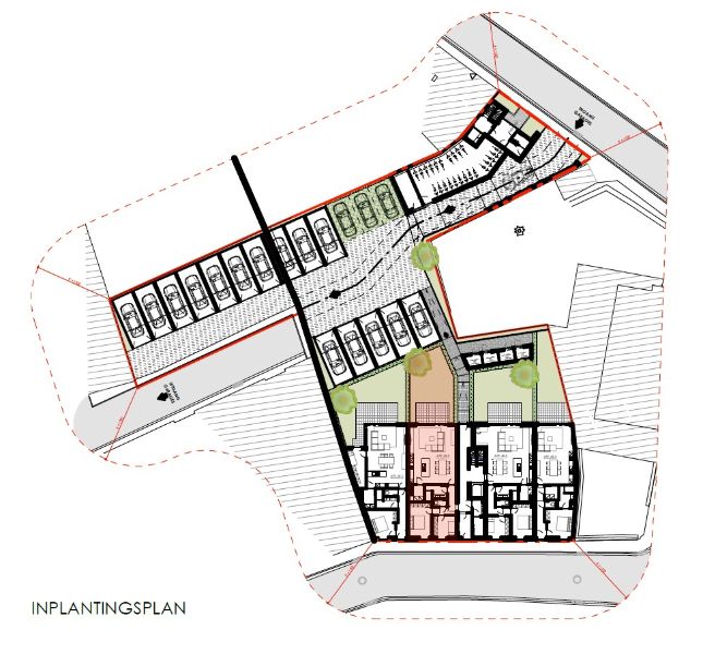 Gelijkvloers appartement met terras en tuin. foto 3