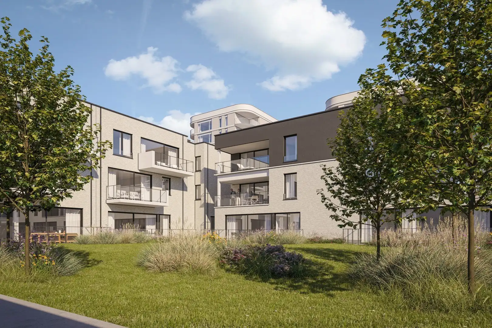 Ontdek De Blauwe Parels, rustig en kwalitatief wonen op een toplocatie nabij de spuikom van Bredene/Oostende.  foto {{pictureIndex}}