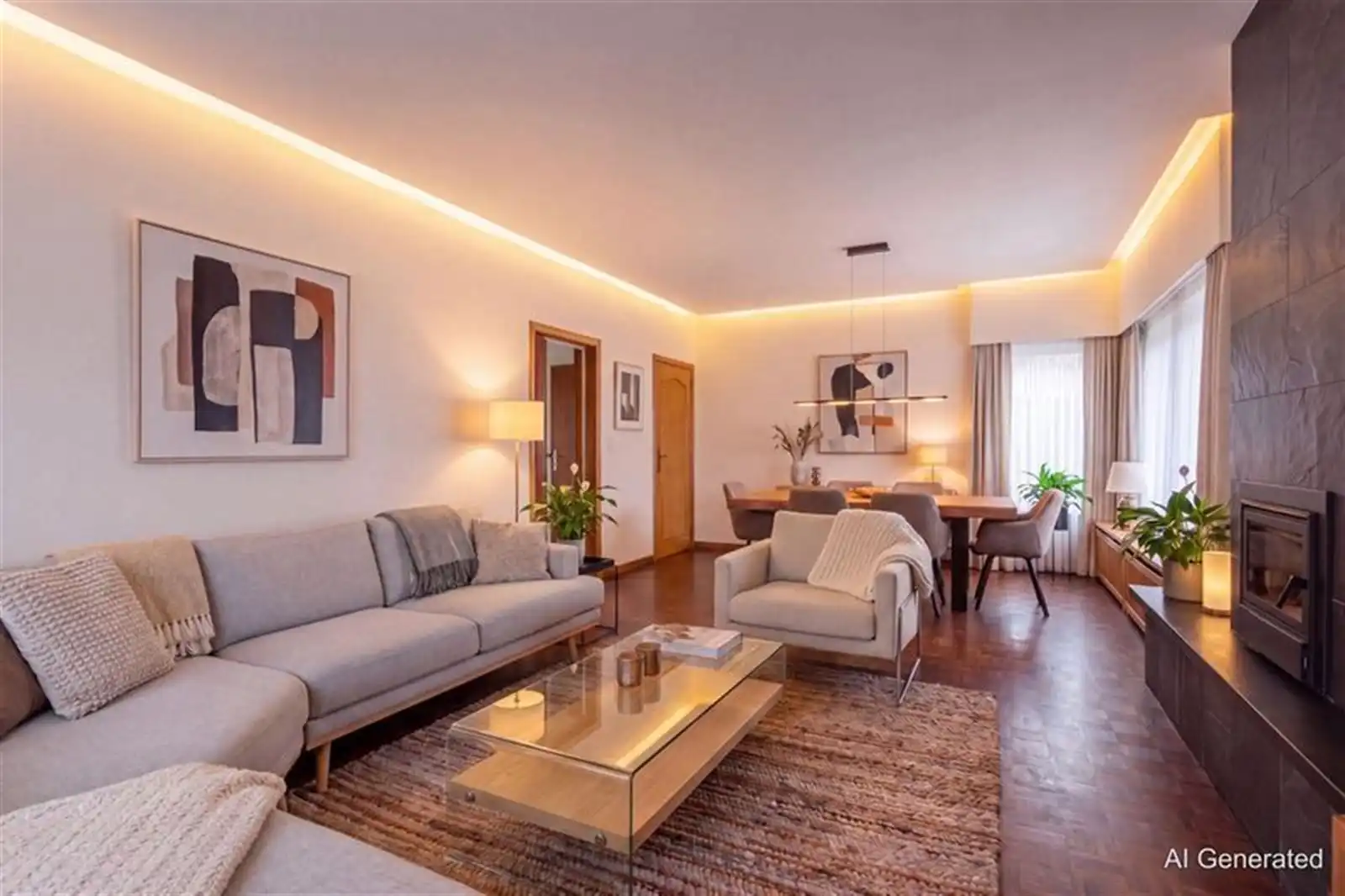 Charmante lichtrijke woning (251m²) met 4 slaapkamers + garage op een uitstekende locatie te Buizingen  foto 4