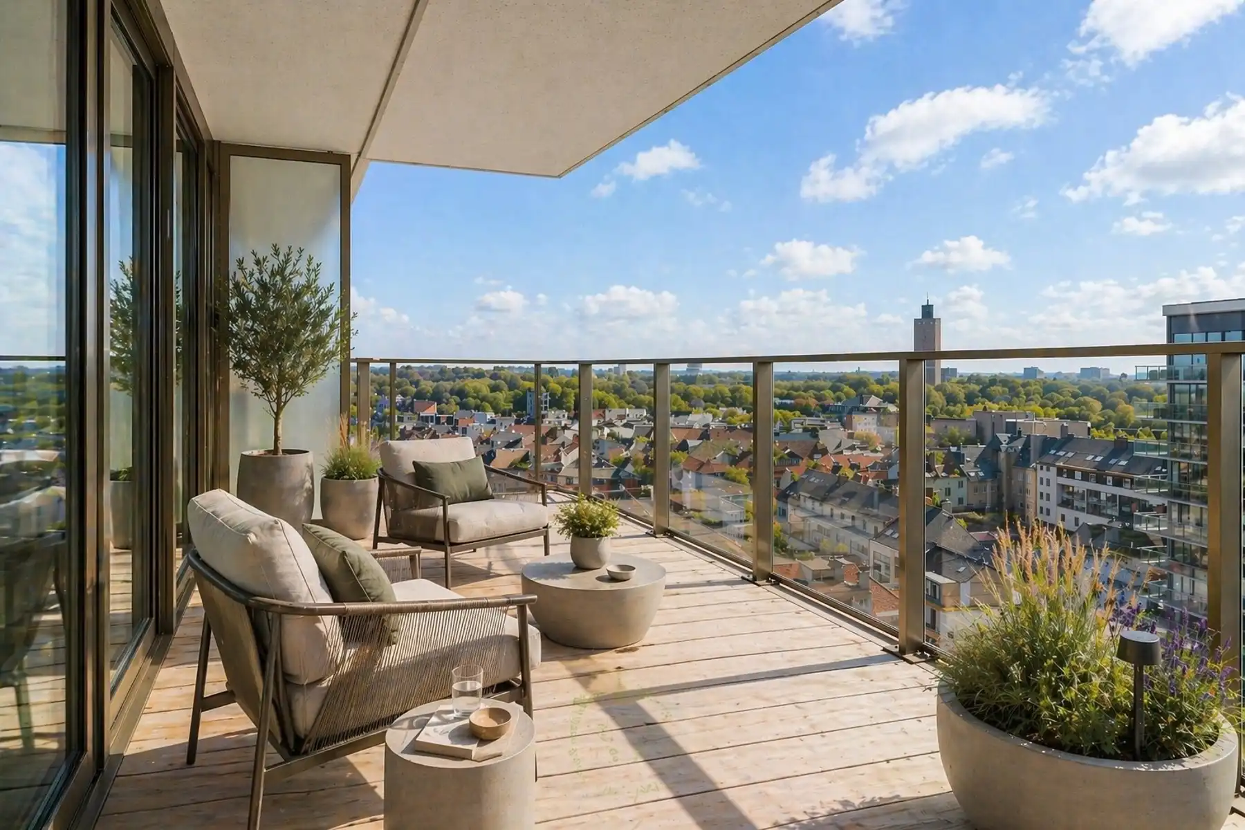 Sky Tower 2 — Laatste hoekapp op 9de verd met Z-W oriëntatie foto 9