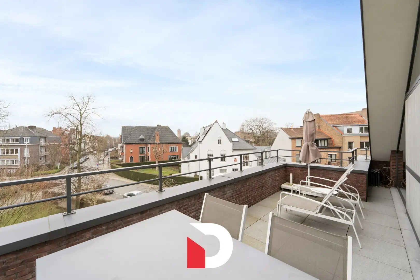 Dakappartement met 3 slk en riant zonneterras te Kristus-Koning foto 5