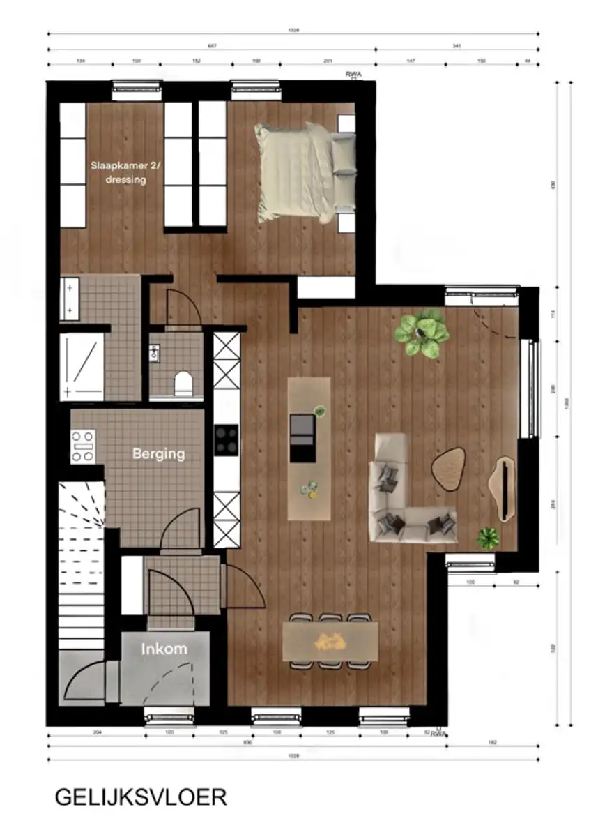 Gelijkvloers appartement met tuin - OPLEVERING 08/2026 foto 8