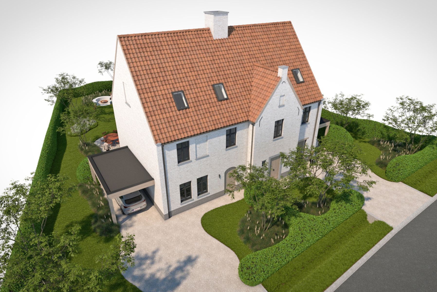 Energiezuinige nieuwbouw (4 verd.) in rustig groen Avelgem. foto 3