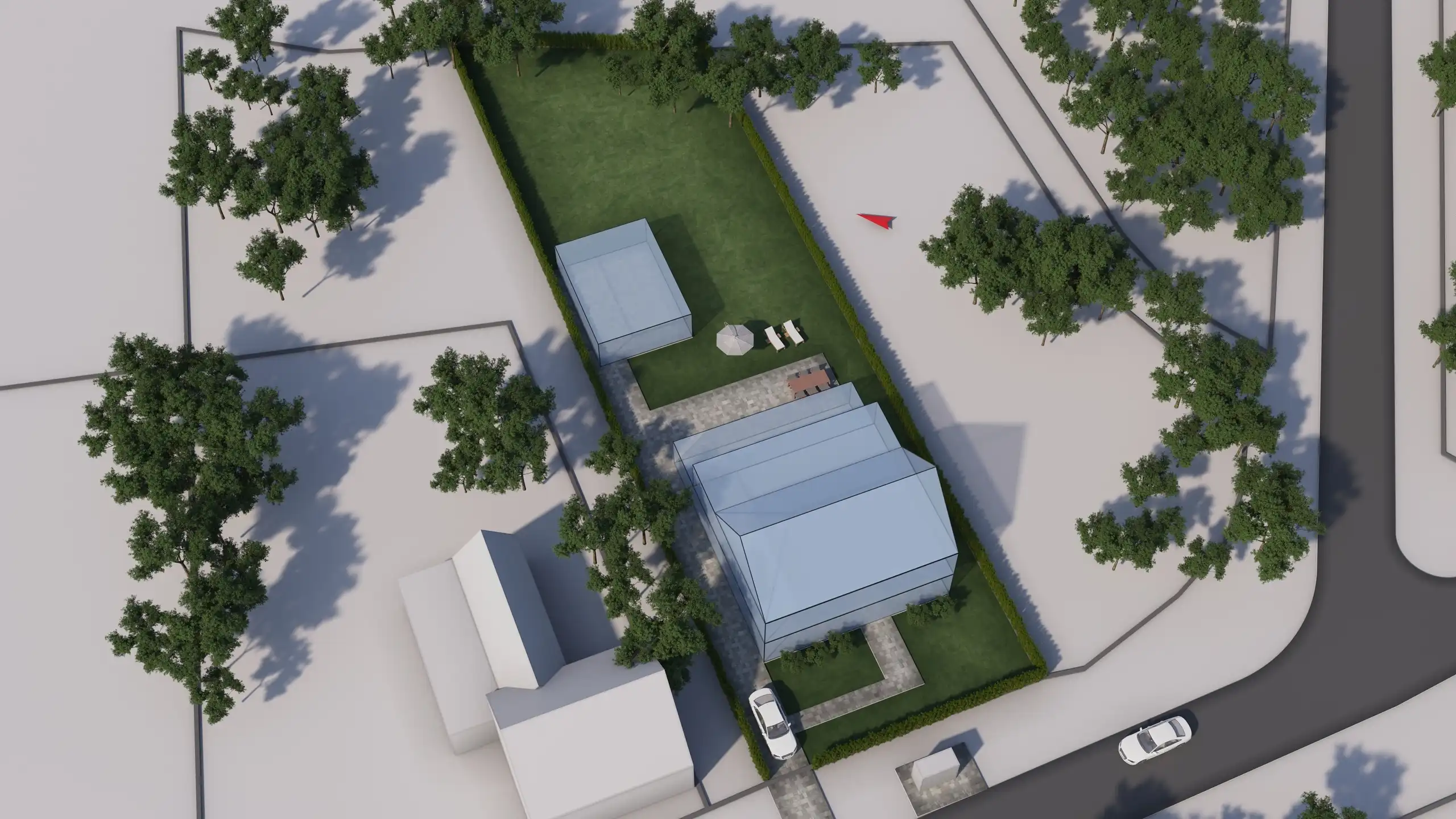 Bouwgrond 1.000m² + aanpalend 342m² te Halle-Zoersel foto {{pictureIndex}}