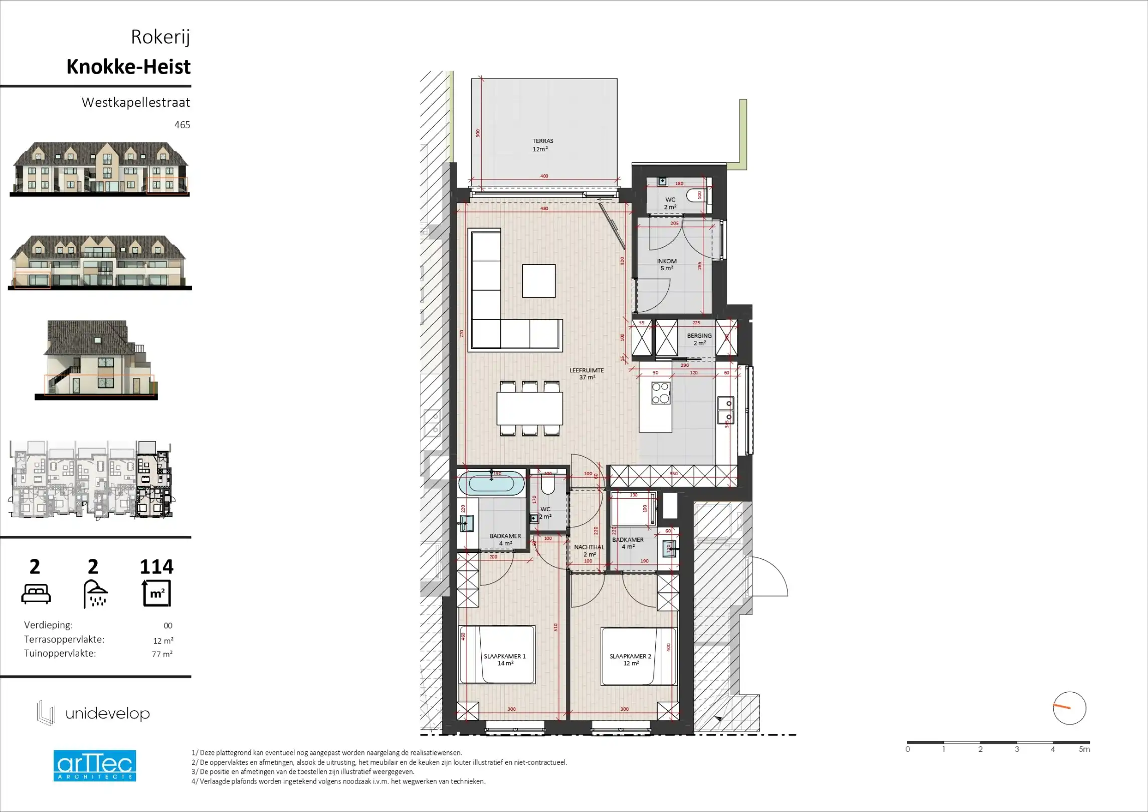 Res. Rokerij: Lichtrijke gelijkvloerse stapelwoning met 2 slaapkamers en tuin foto 5