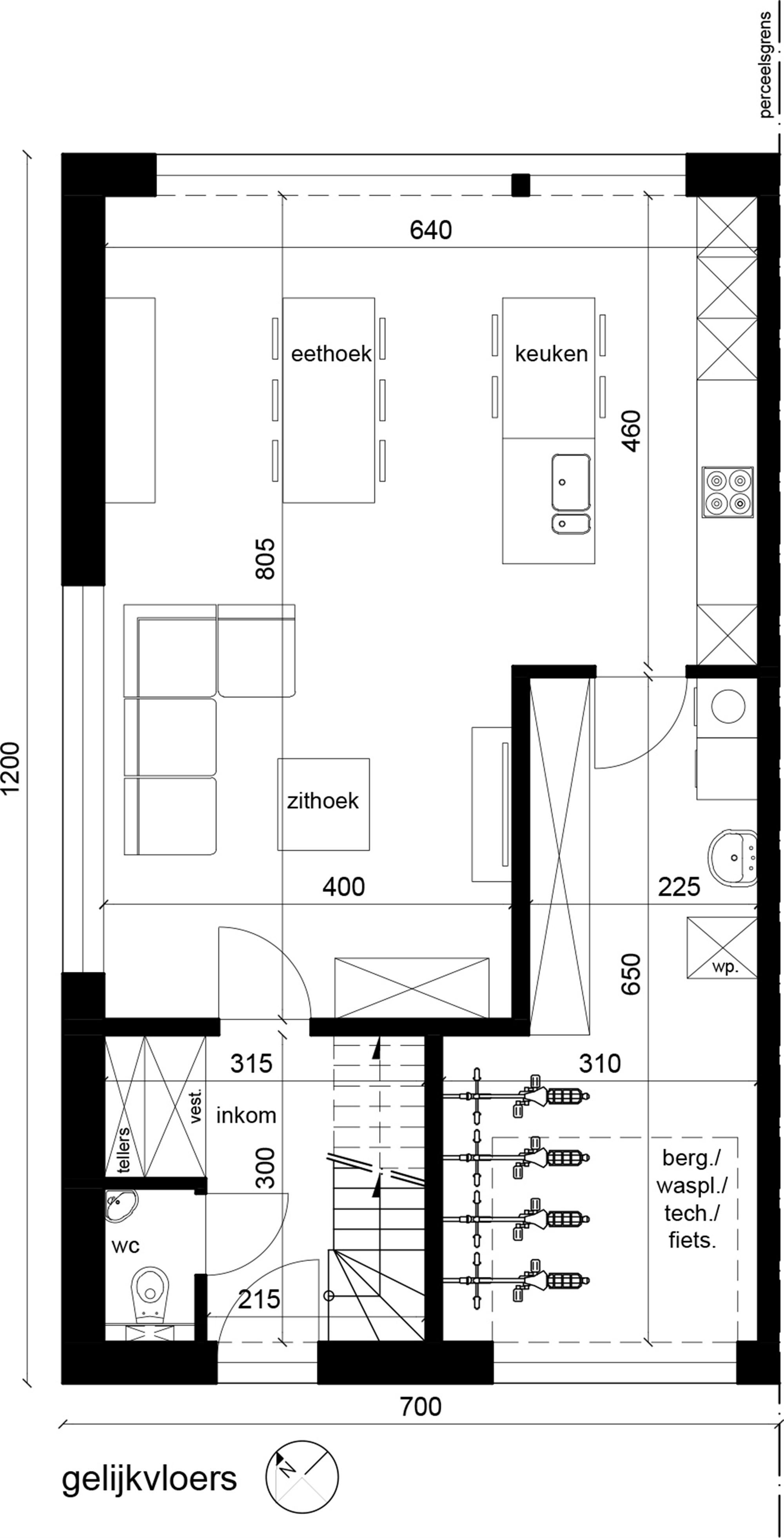 Bouwgrond voor halfopen bebouwing op 459m². foto 8