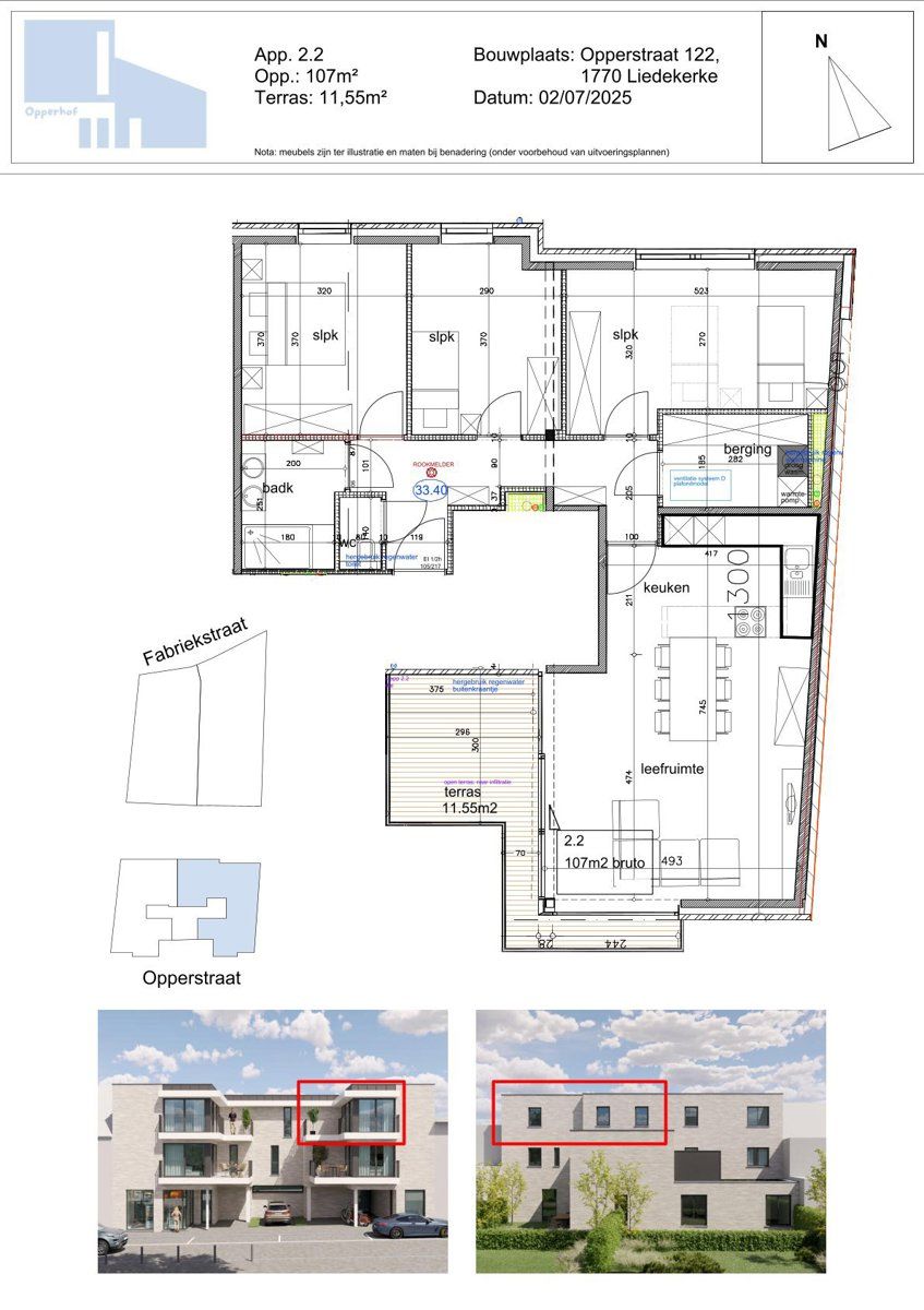 KOOP AAN 6% btw 3 slaapkamers 107m² - 11,55m² foto 2