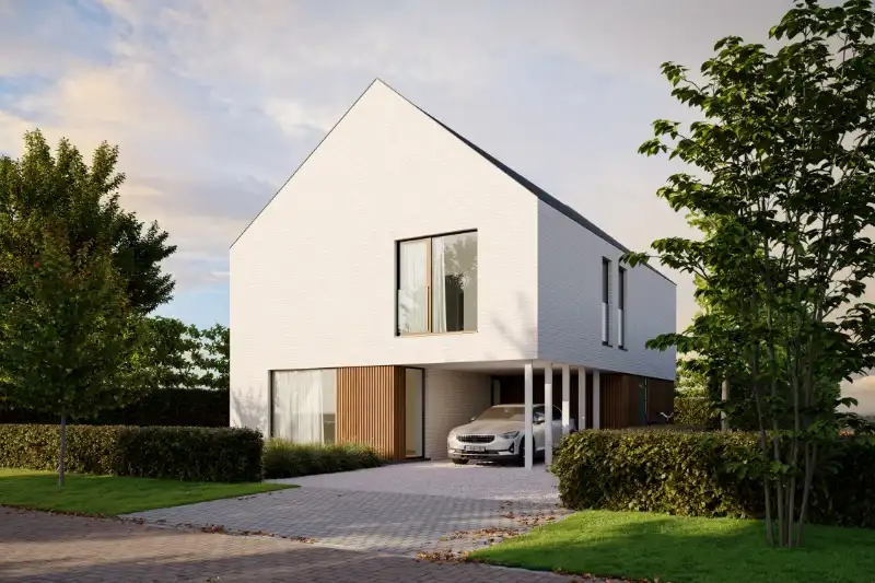 Vinkt (Deinze) - Weg naar Poeke - lot 02 - moderne woning met weids uitzicht op 1.698 m² foto {{pictureIndex}}