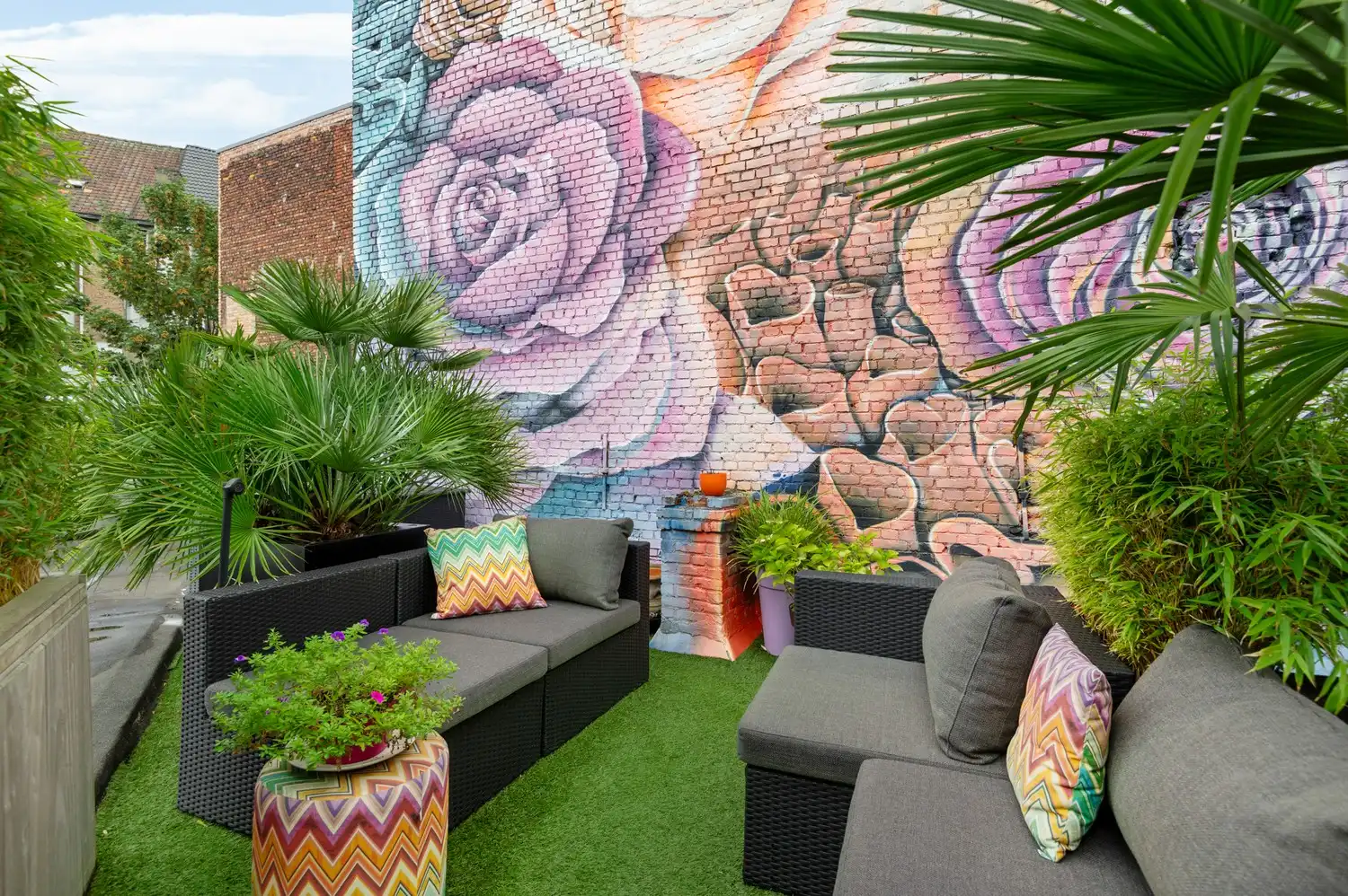 Instapklaar appartement (50 m²) met prachtig 'Ibiza Bohemian' terras nabij Zurenborg foto 26