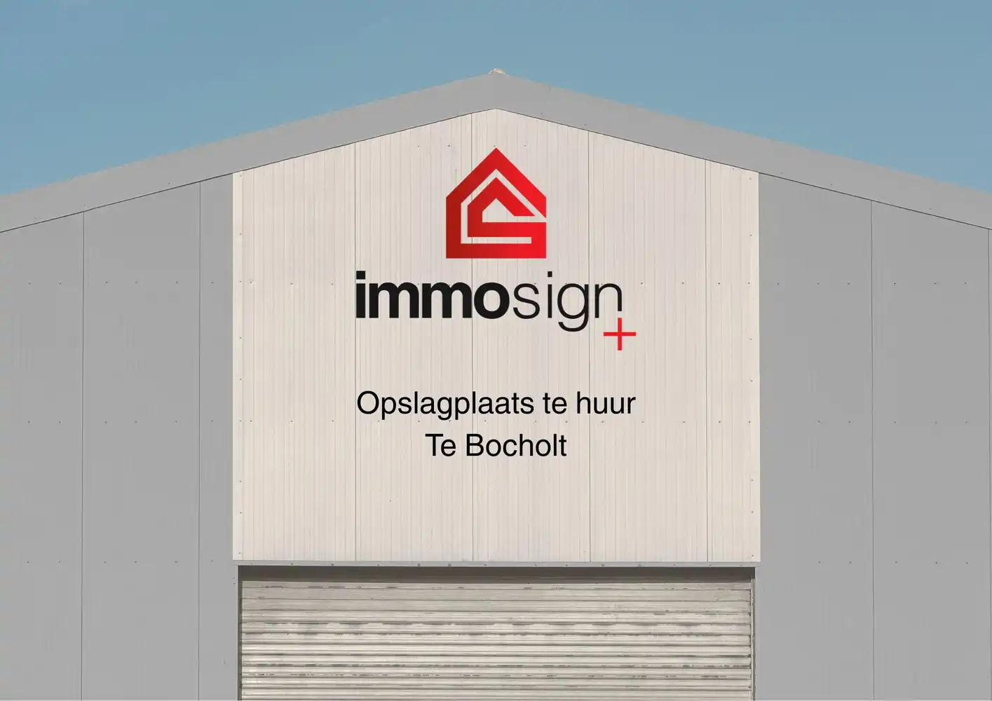 Loods van 180 m² ter opslag met grote automatische garagepoort te Bocholt! foto {{pictureIndex}}