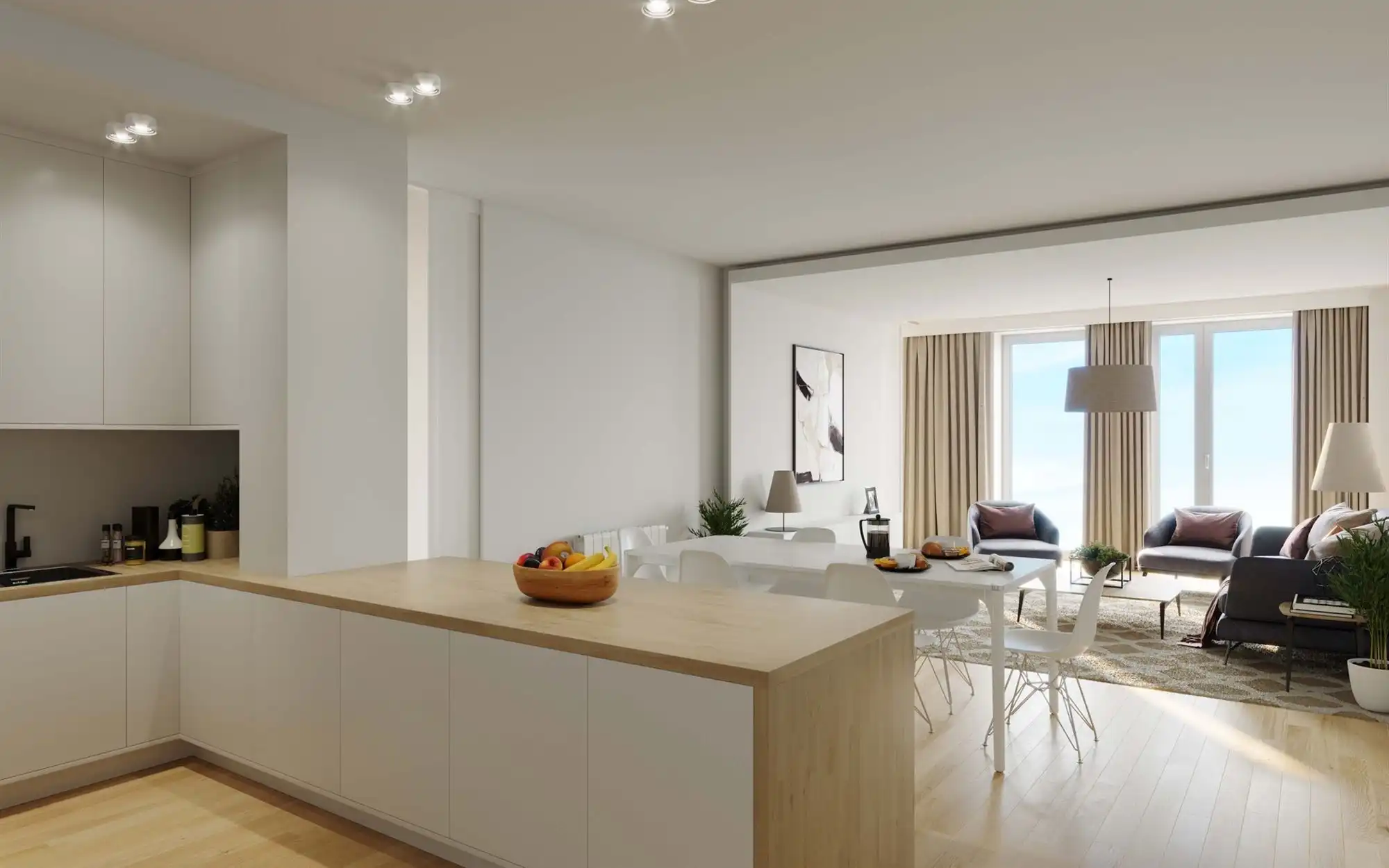 Verhuurde service flat in beheerd complex op het Eilandje foto 3