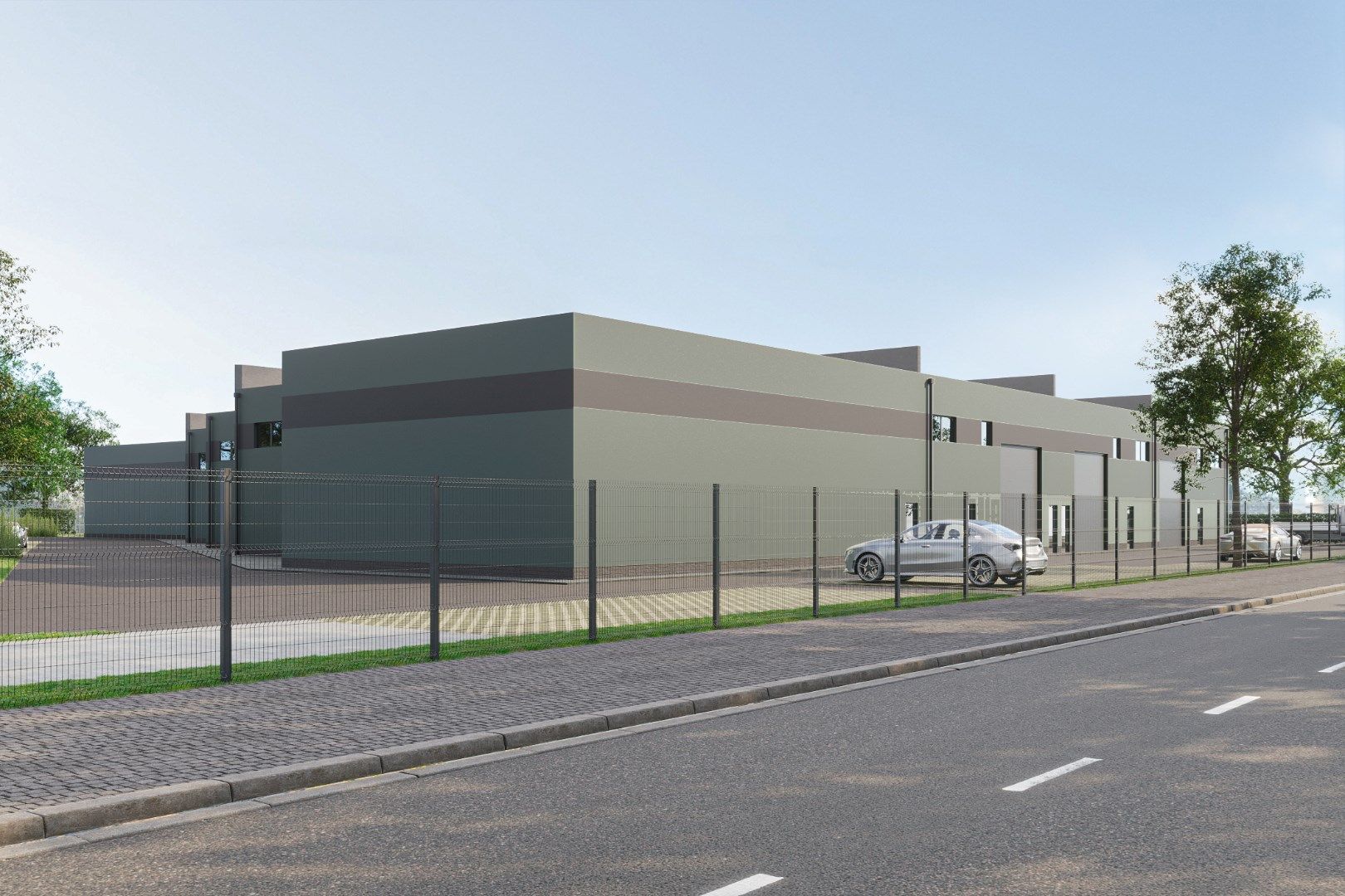 LOODS UNIT 7 VAN 360M² OP INDUSTRIETERREIN OUDE BUNDERS TE MAASMECHELEN foto {{pictureIndex}}