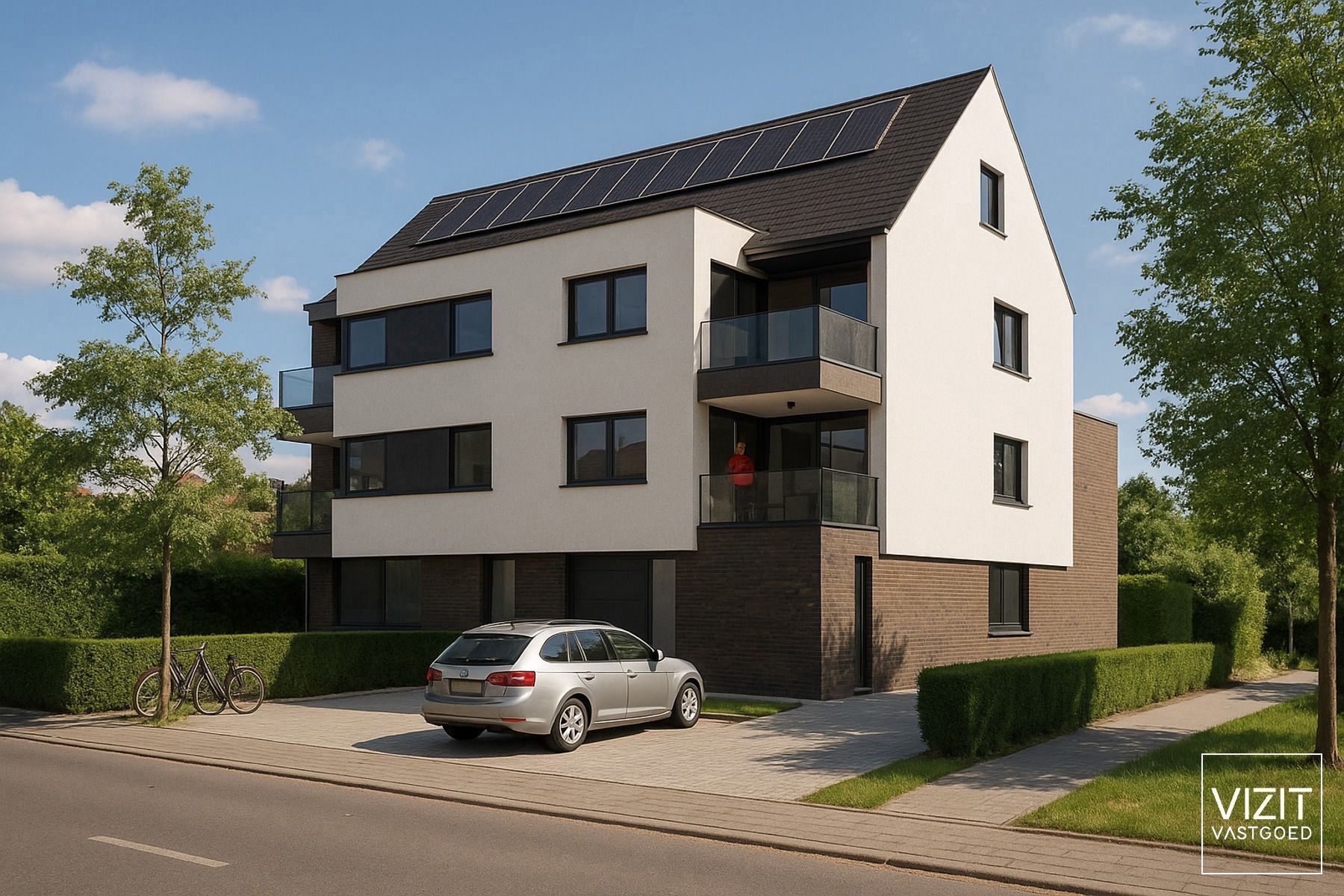 Ruim duplex appartement met 2 slaapkamers ruime terrassen foto {{pictureIndex}}