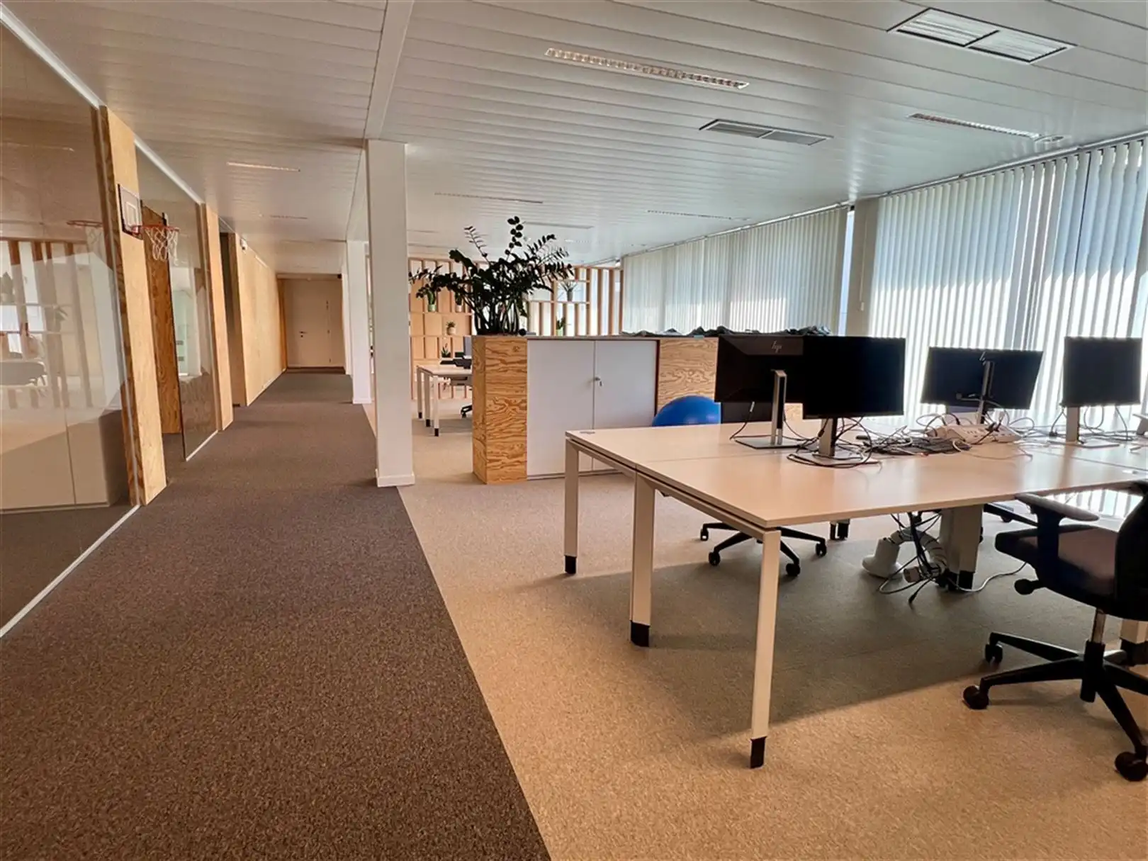 Ingericht kantoor met een overvloed aan natuurlijk lichtinval vlakbij de E40 foto 5