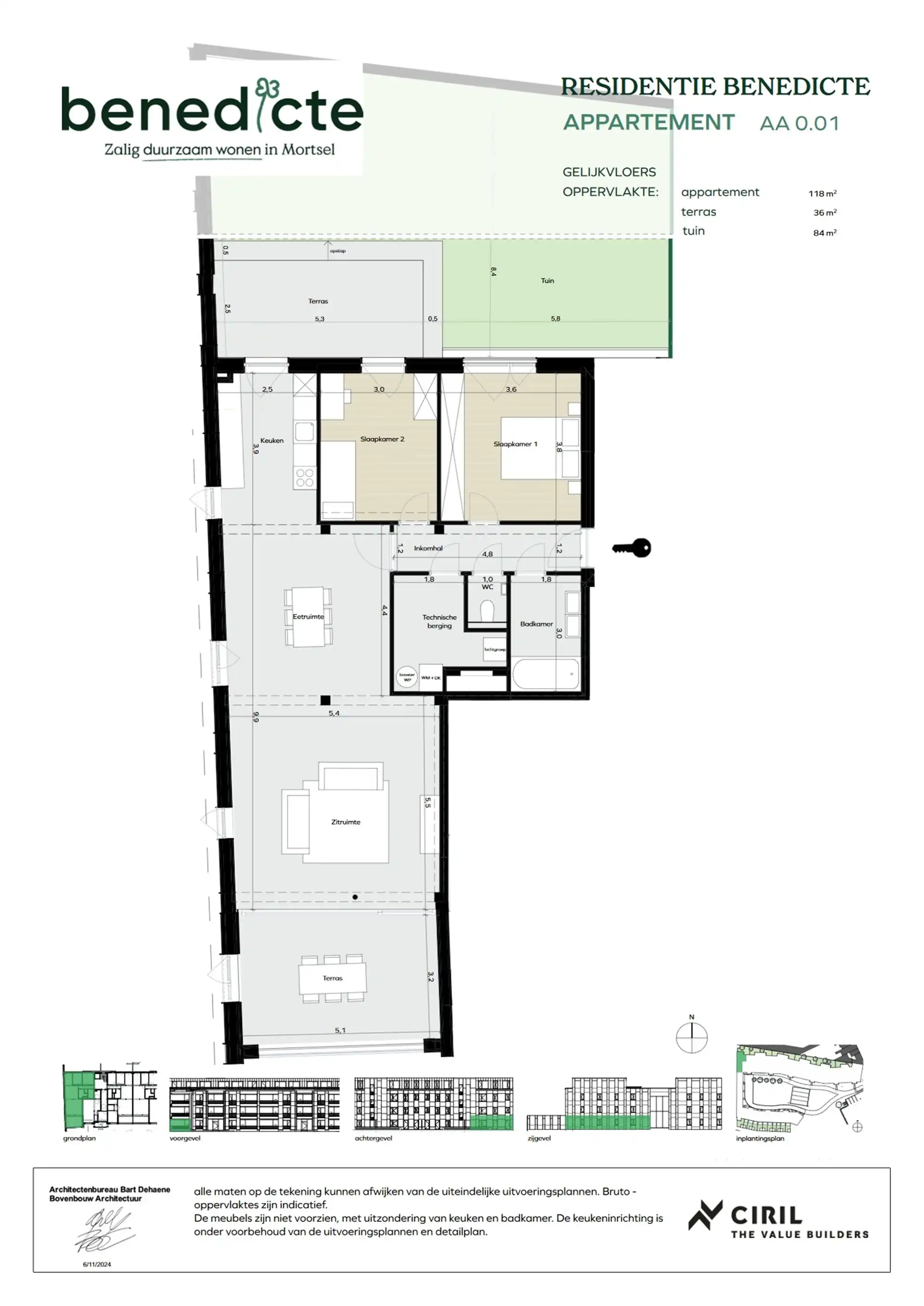 Gelijkvloers appartement met tuin en twee terrassen foto 15